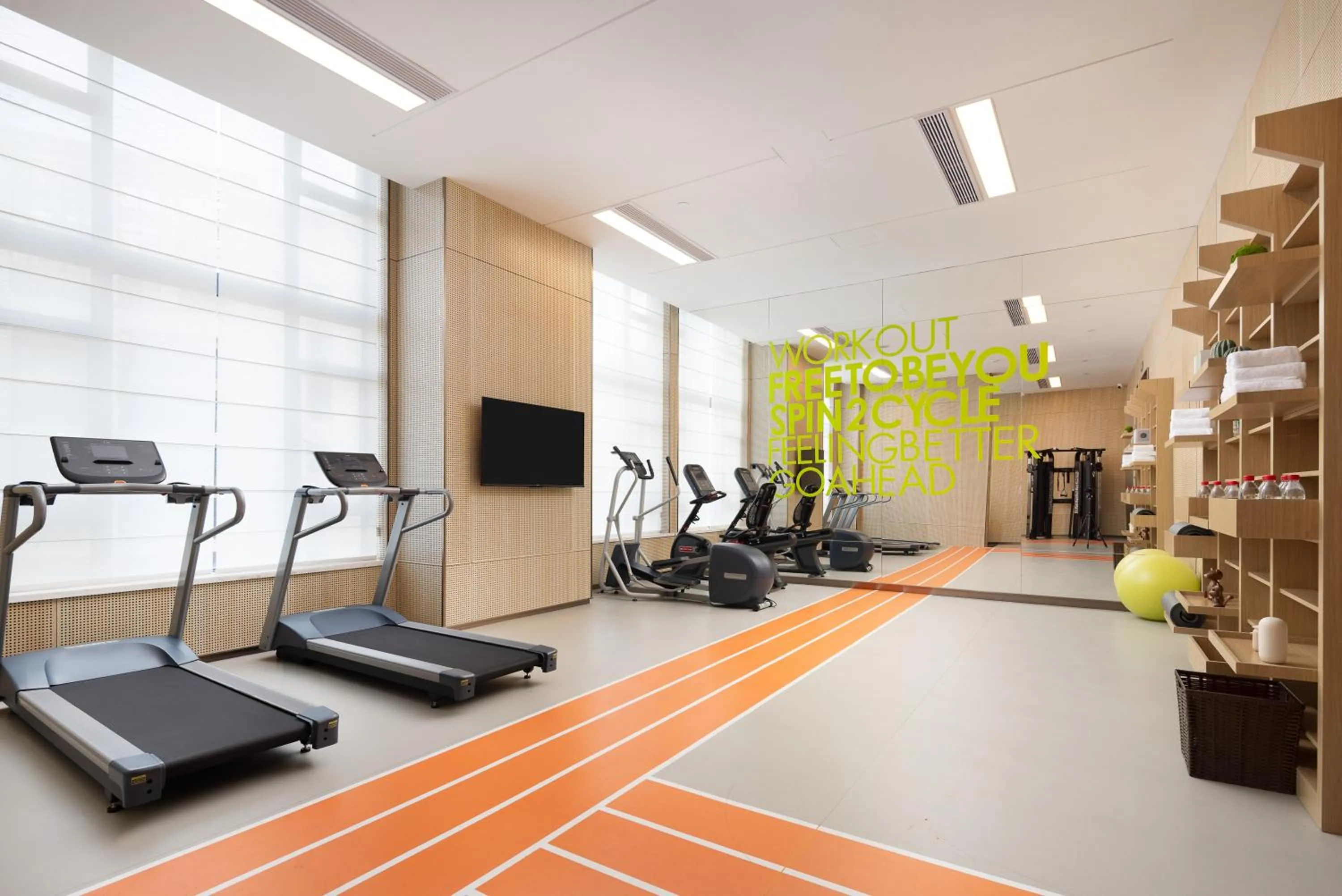 Fitness centre/facilities in Home2 Suite by Hilton Jingzhou Wanda Plaza