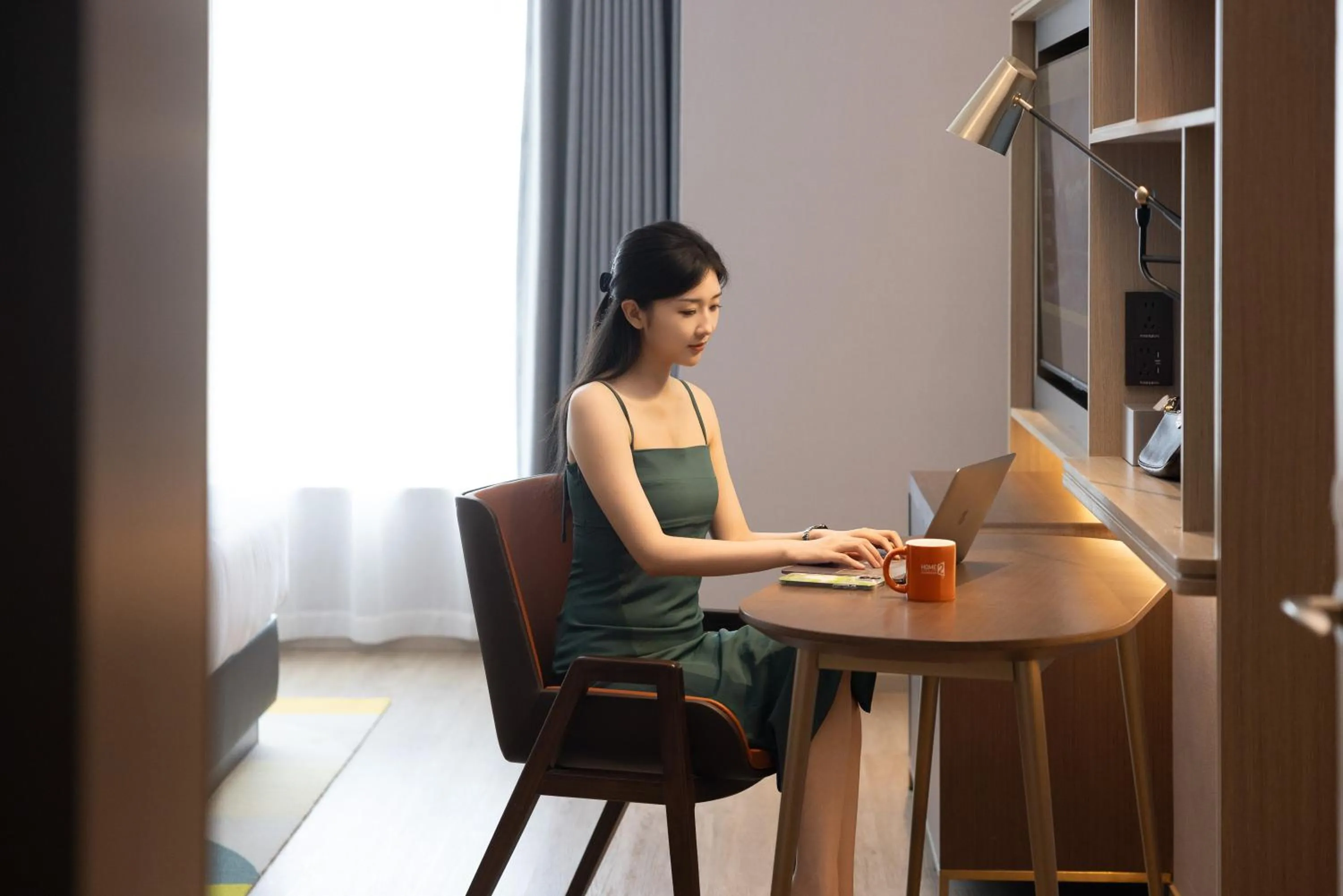 Seating area in Home2 Suite by Hilton Jingzhou Wanda Plaza