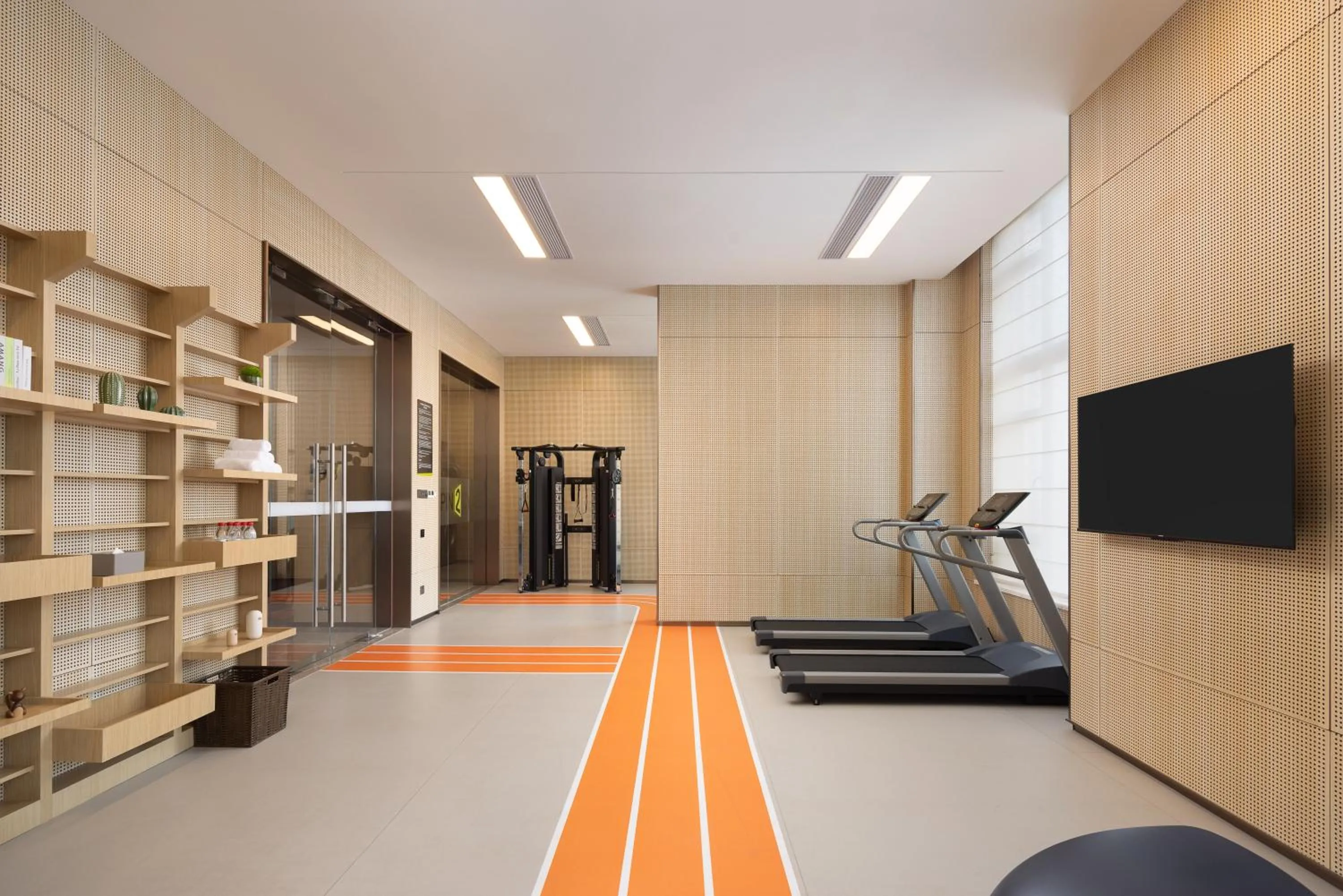 Fitness centre/facilities in Home2 Suite by Hilton Jingzhou Wanda Plaza