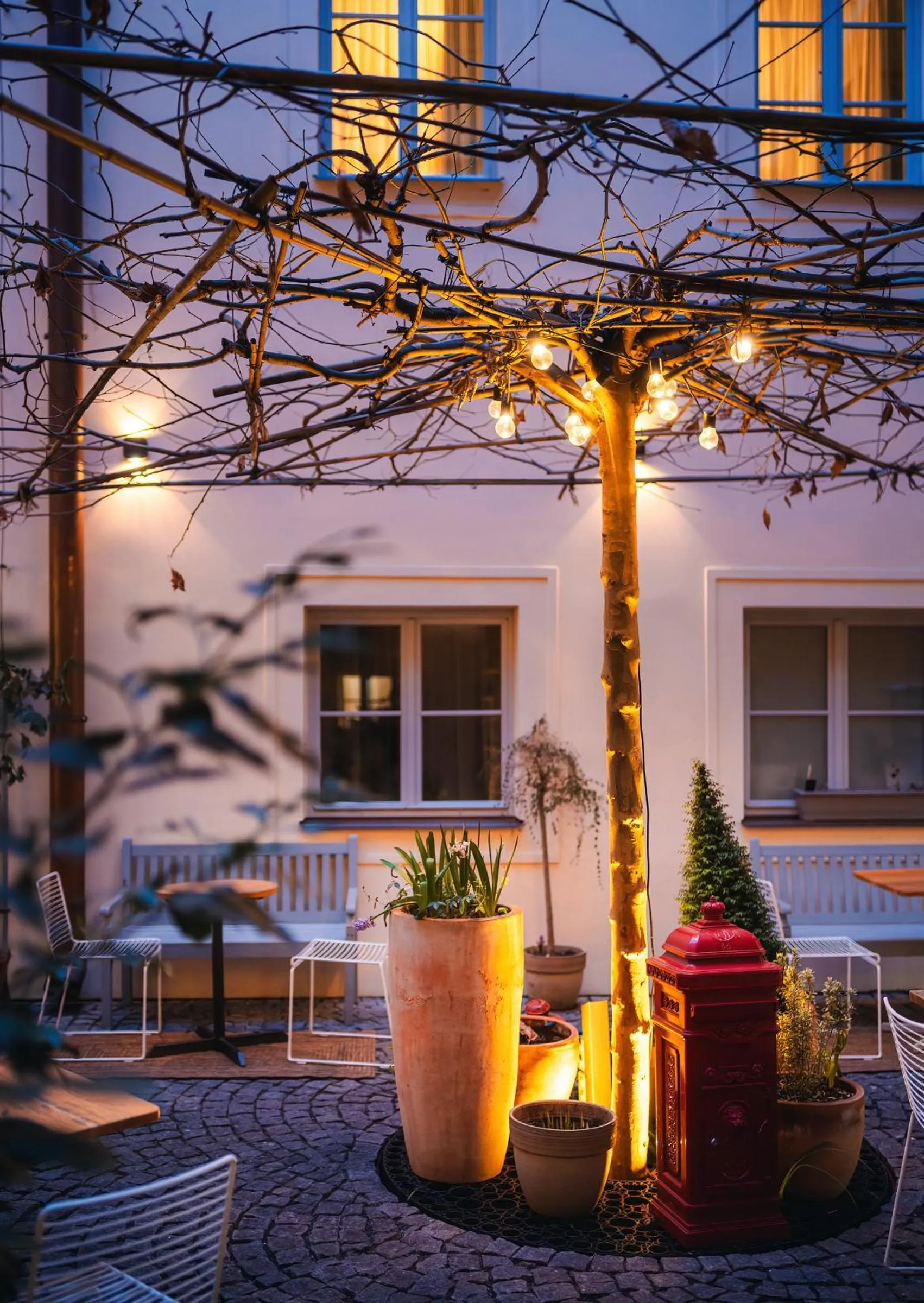 Patio in Old Royal Post Boutique Hotel & Premium Suites