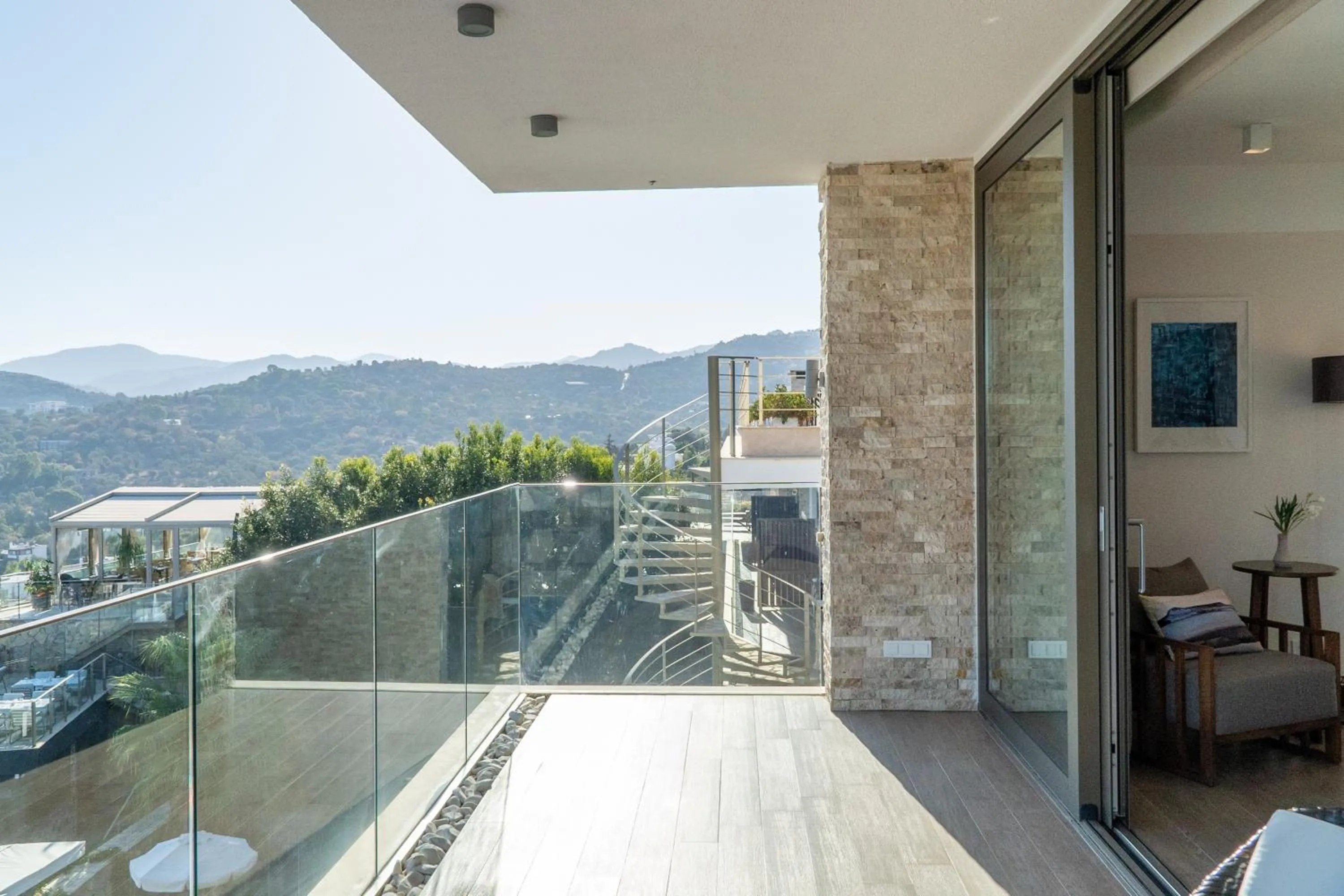 Balcony/Terrace in Spektr Boutique Hotel Yalikavak