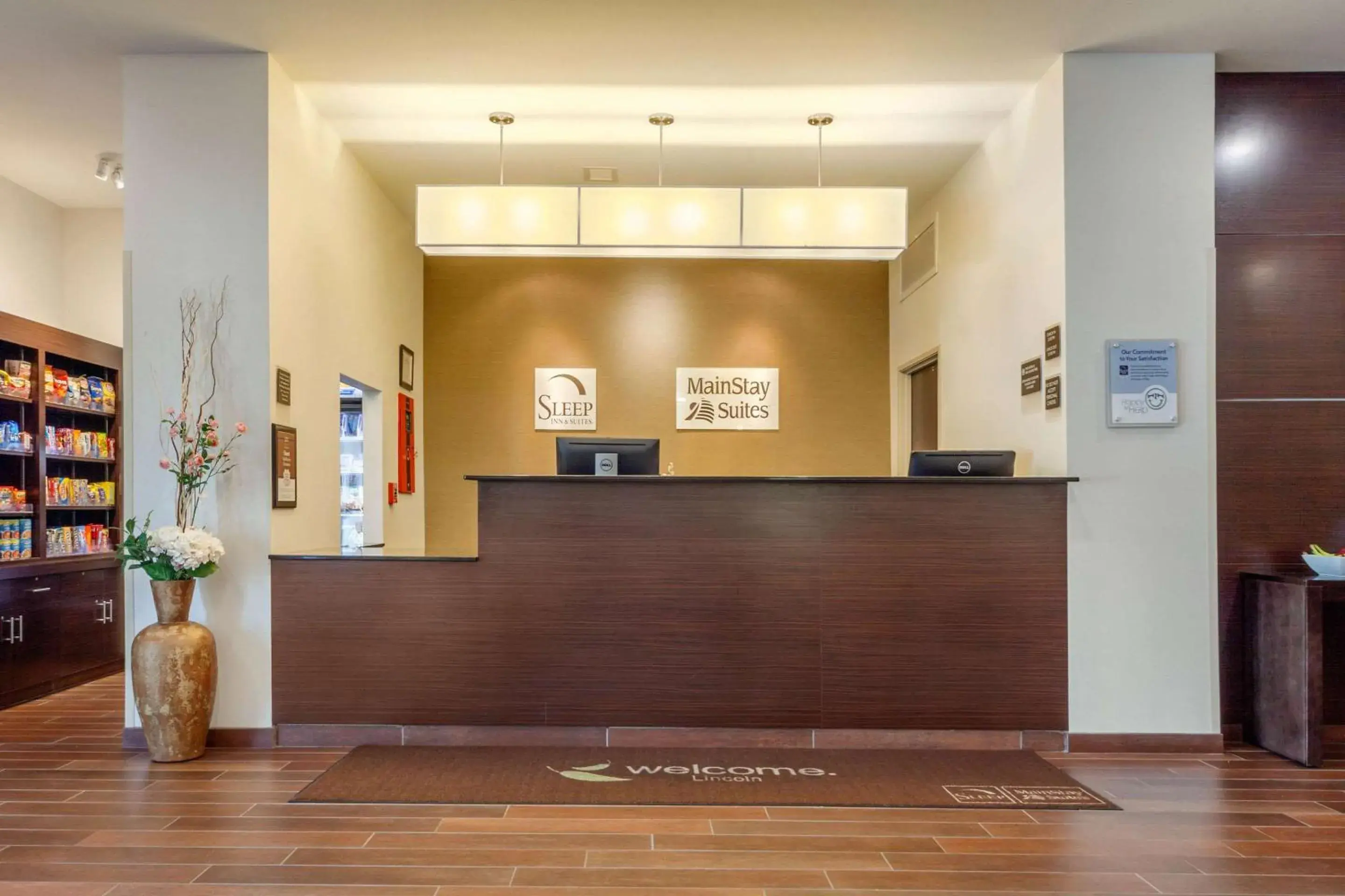 Lobby or reception in MainStay Suites Lincoln University Area Lobby or reception in MainStay Suites Lincoln University Area