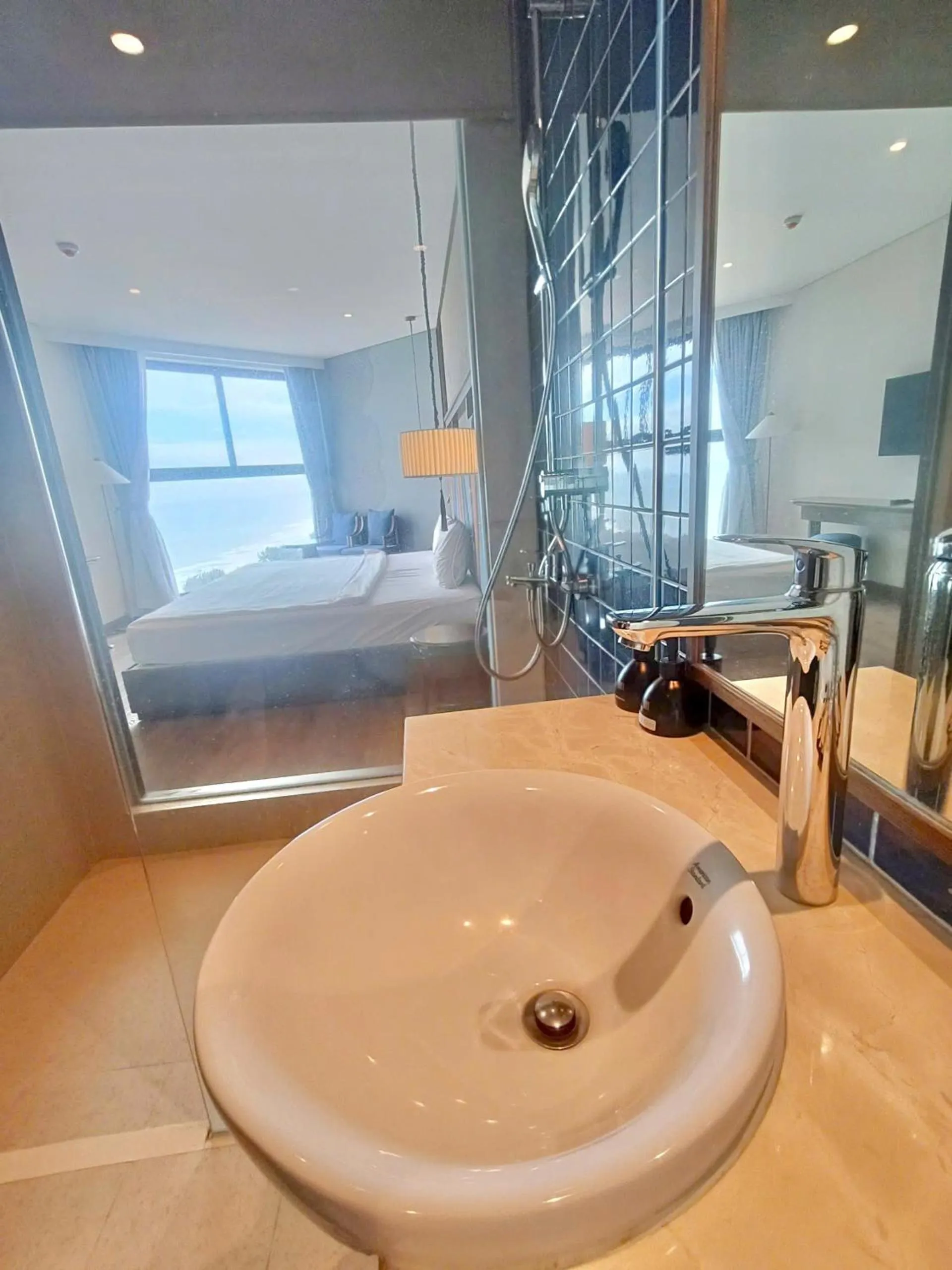 Bathroom, Bed in Apec Mandala Ocean Retreat- Mui Ne