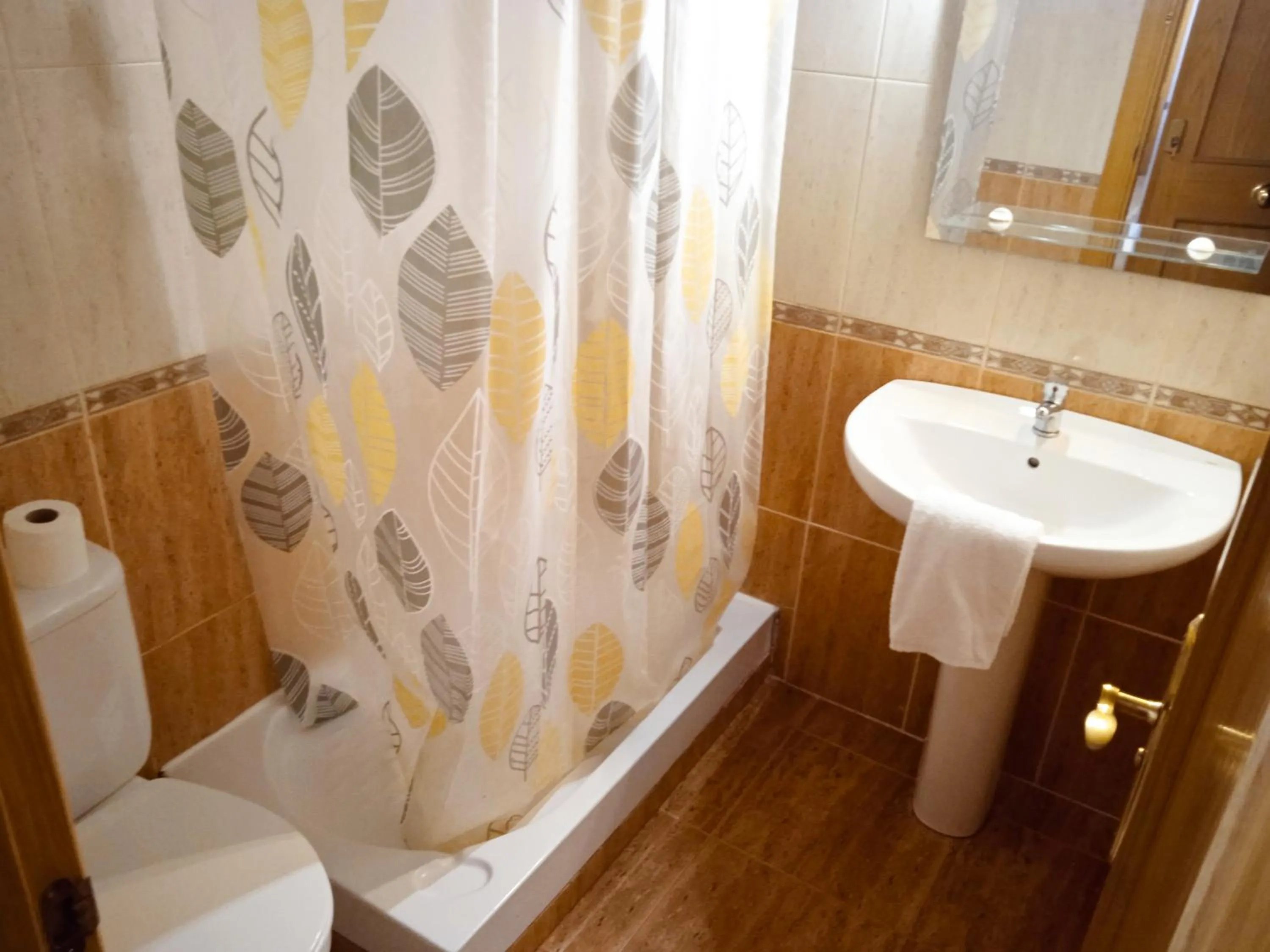 Shower in Apartamentos Canfranc 3000