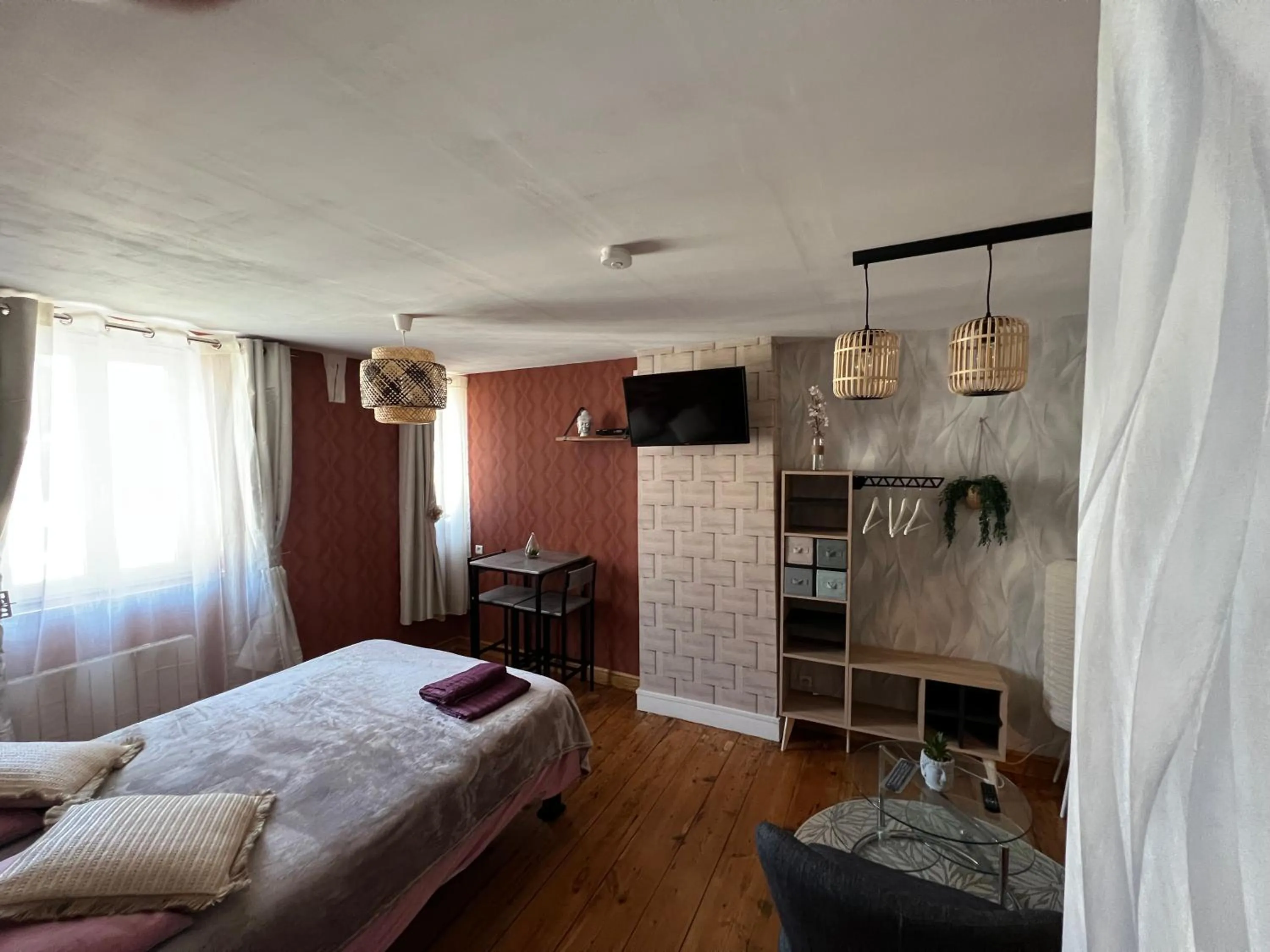 Bedroom, Bed in Chambre D'hôte Villa Maurice