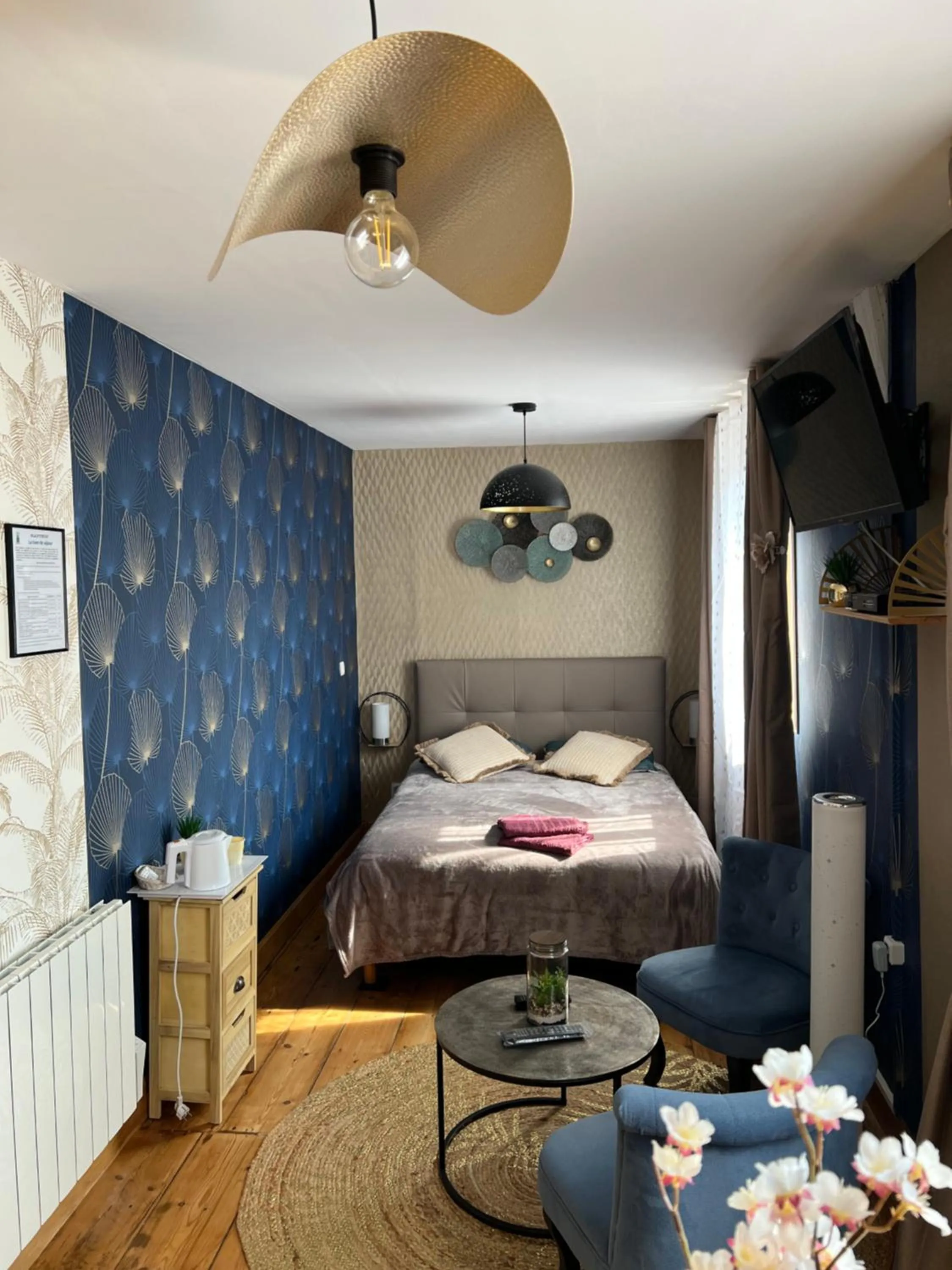 Bed in Chambre D'hôte Villa Maurice