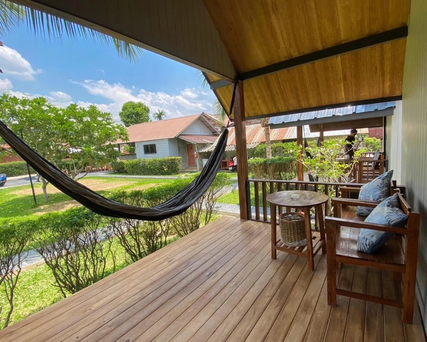 Seating area in Pai Nam Now