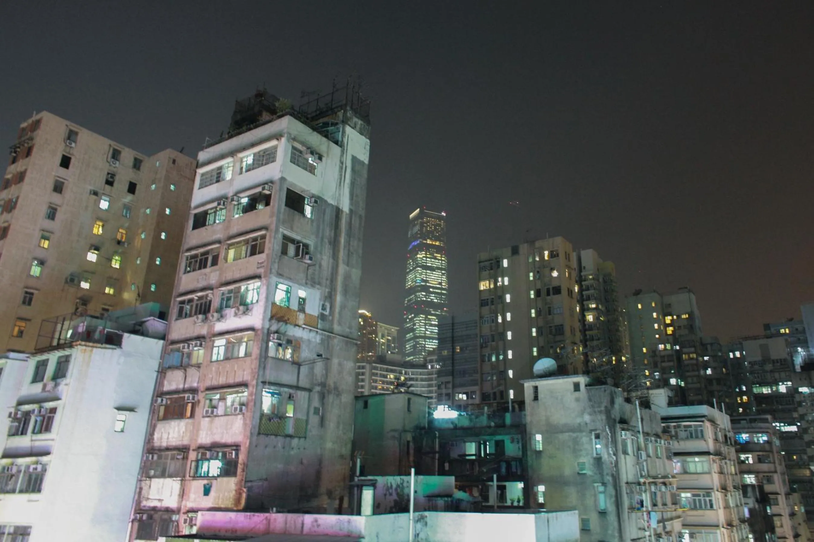 City view in Shanghai Red