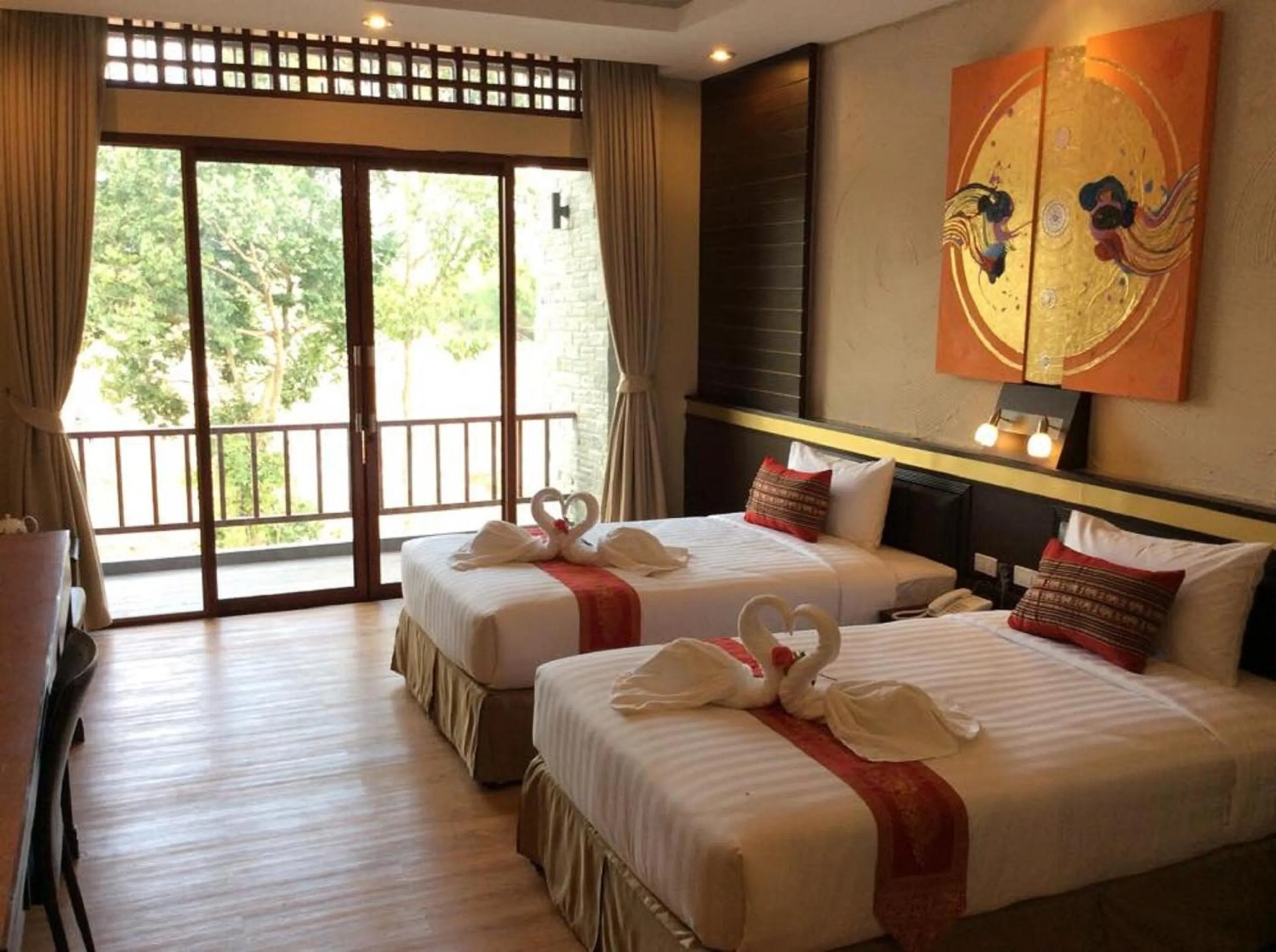 Lake view, Bed in Phurua Sanctuary Resort and Spa
