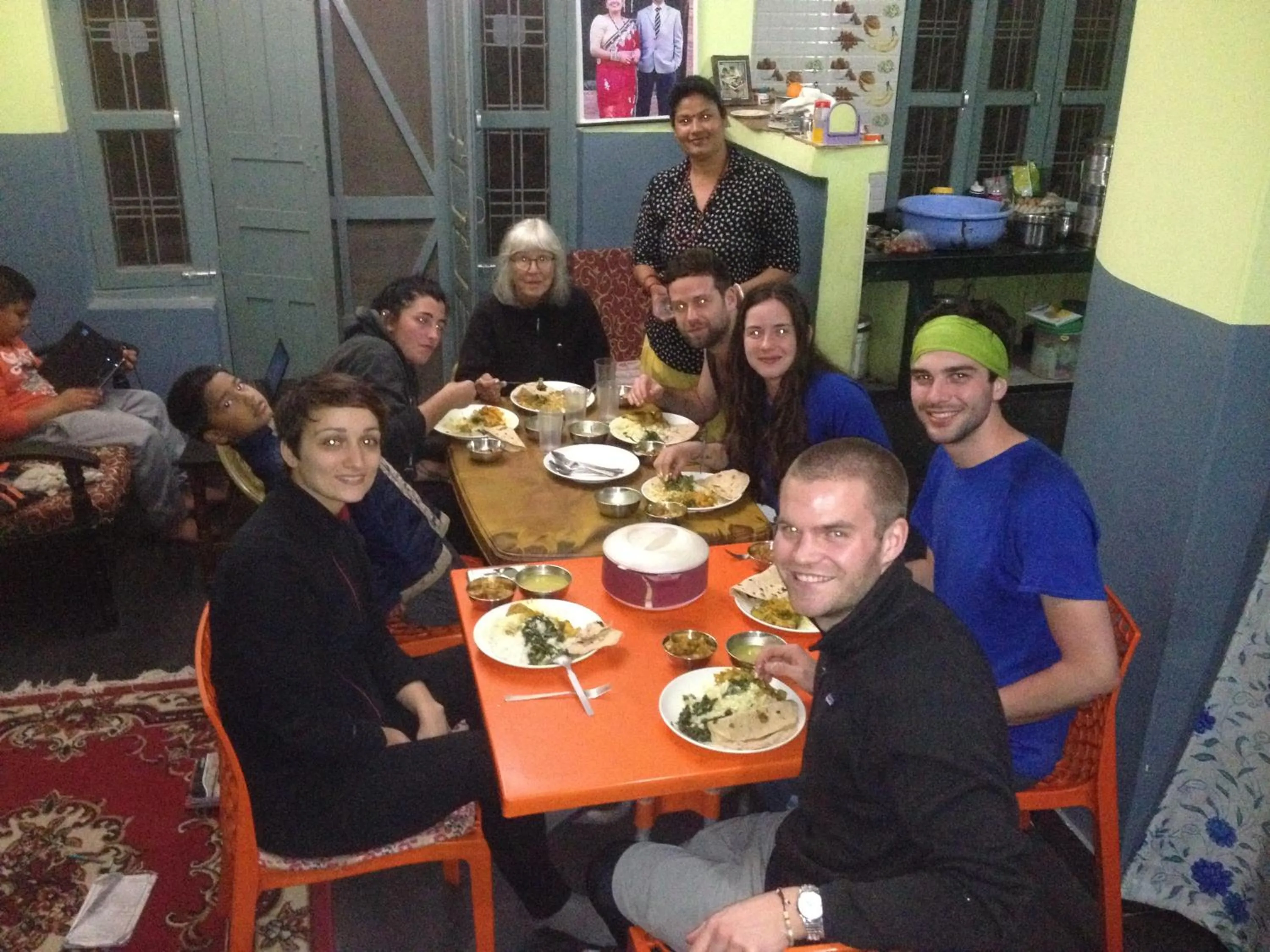 group of guests in Bishnu Homestay