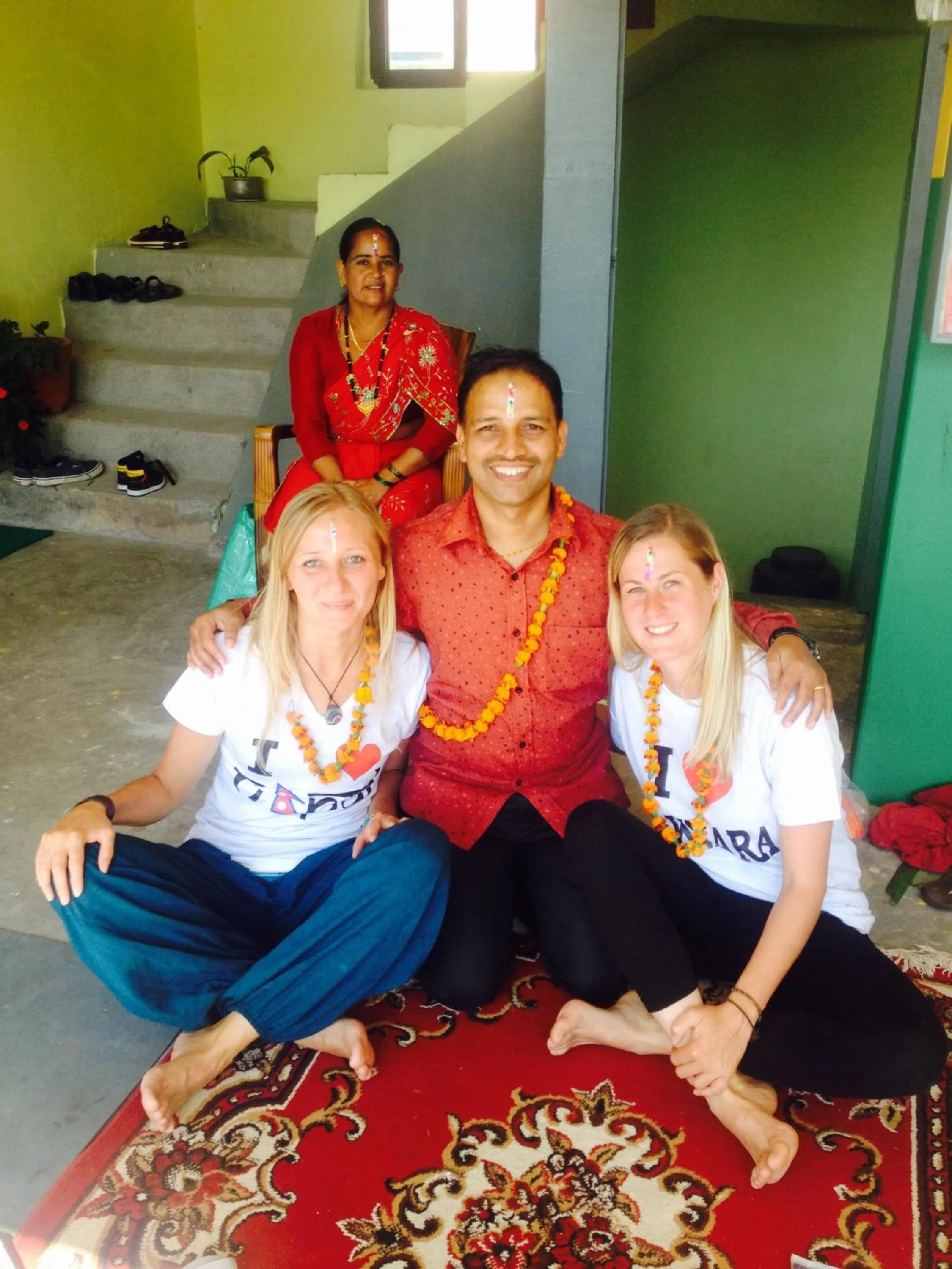 group of guests in Bishnu Homestay