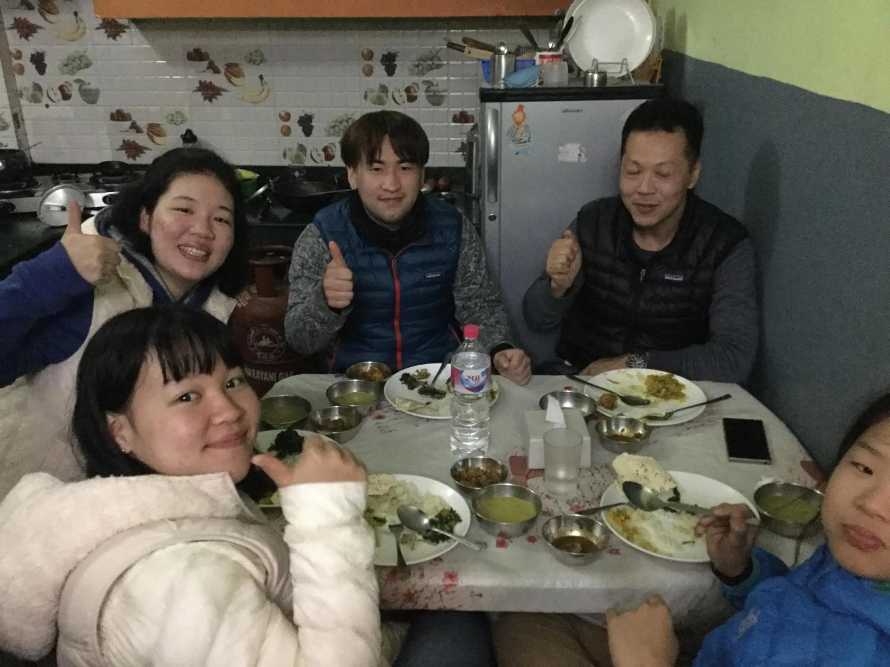 Dinner in Bishnu Homestay