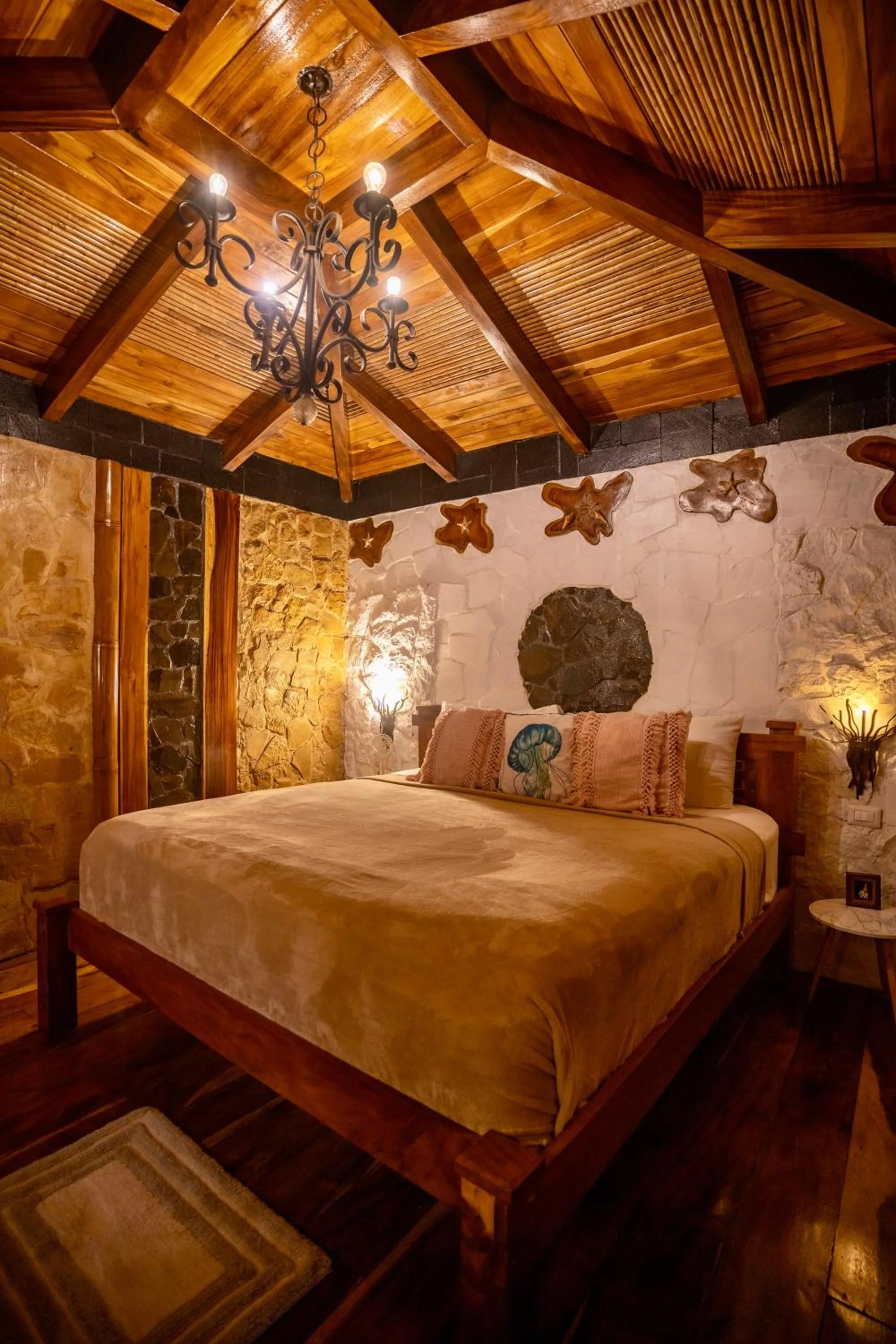 Bed in Ocho Artisan Bungalows