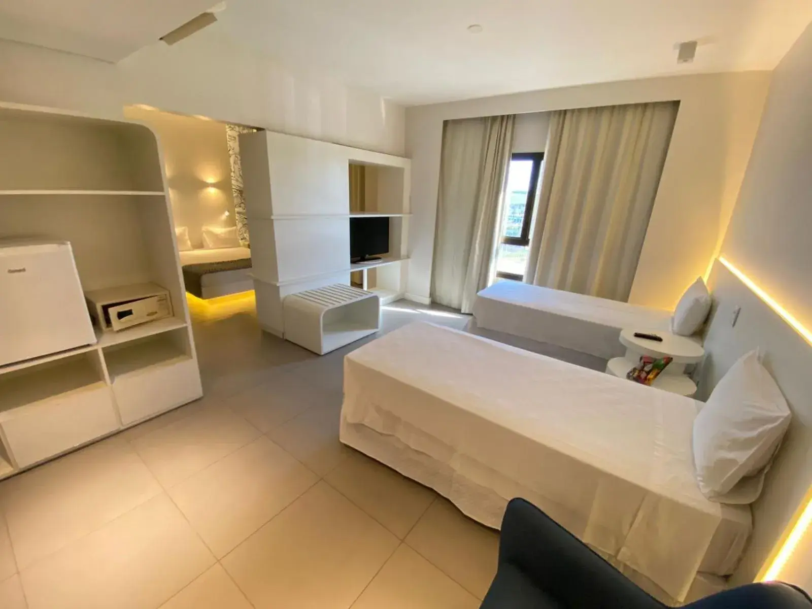 Bed in Golden Tower Shopping by Fênix Hotéis Bed in Golden Tower Shopping by Fênix Hotéis