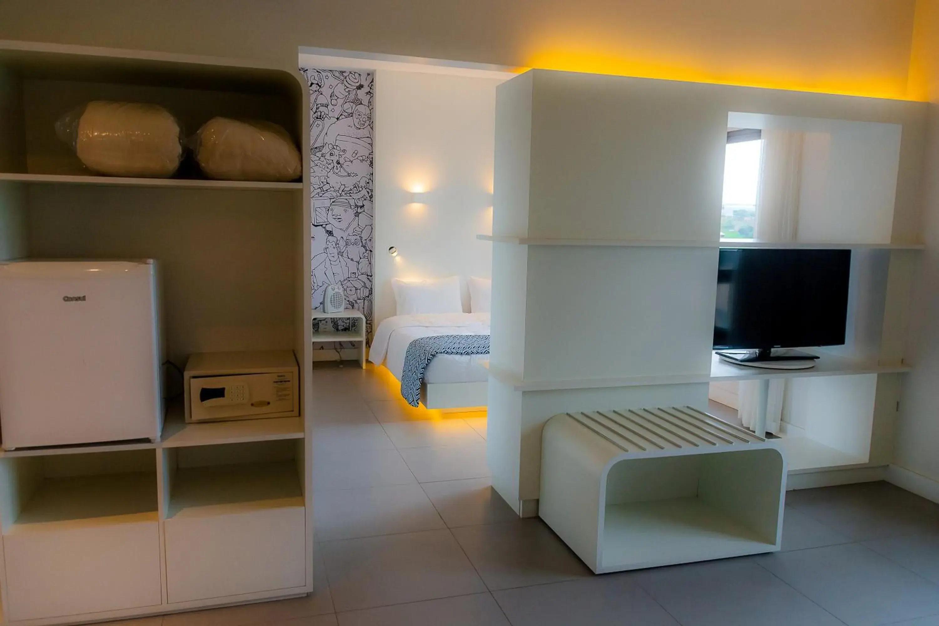 Bedroom in Golden Tower Shopping by Fênix Hotéis Bedroom in Golden Tower Shopping by Fênix Hotéis