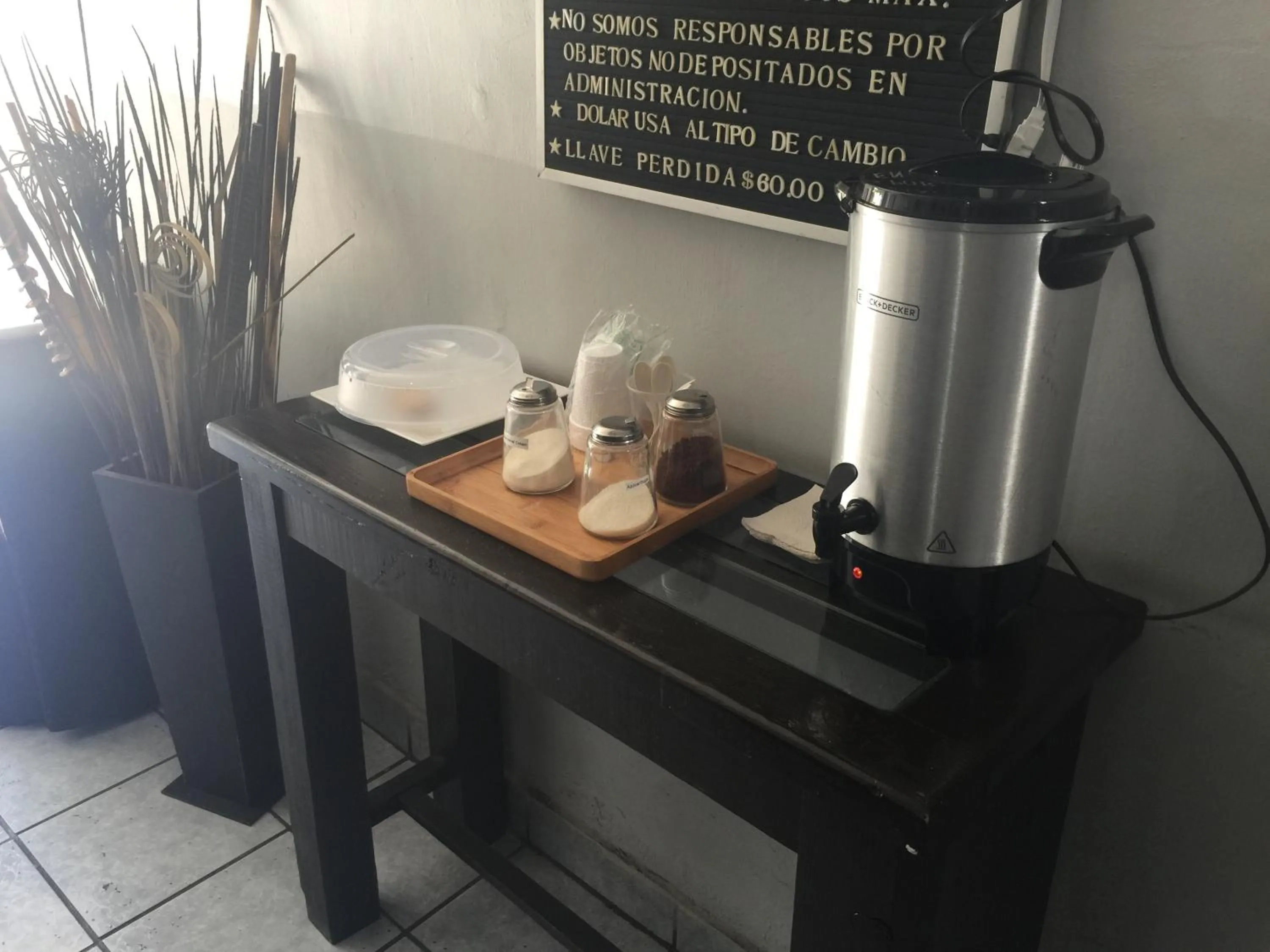 Food and drinks in Hotel San Juan