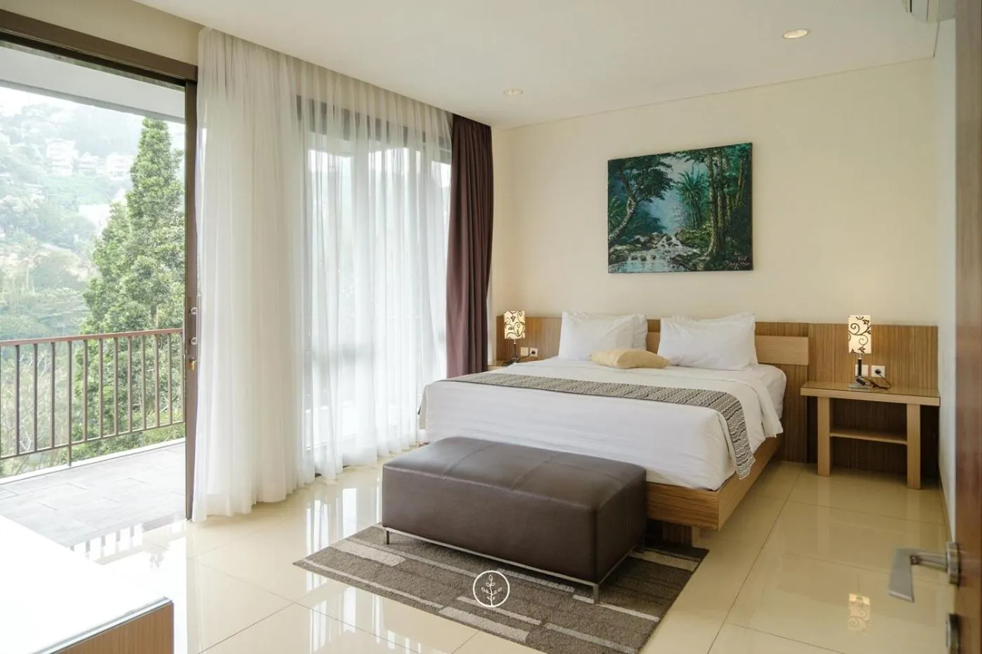 Bed in Tulip Hill View Villa 6 bedrooms with a private swimming pool and movie room