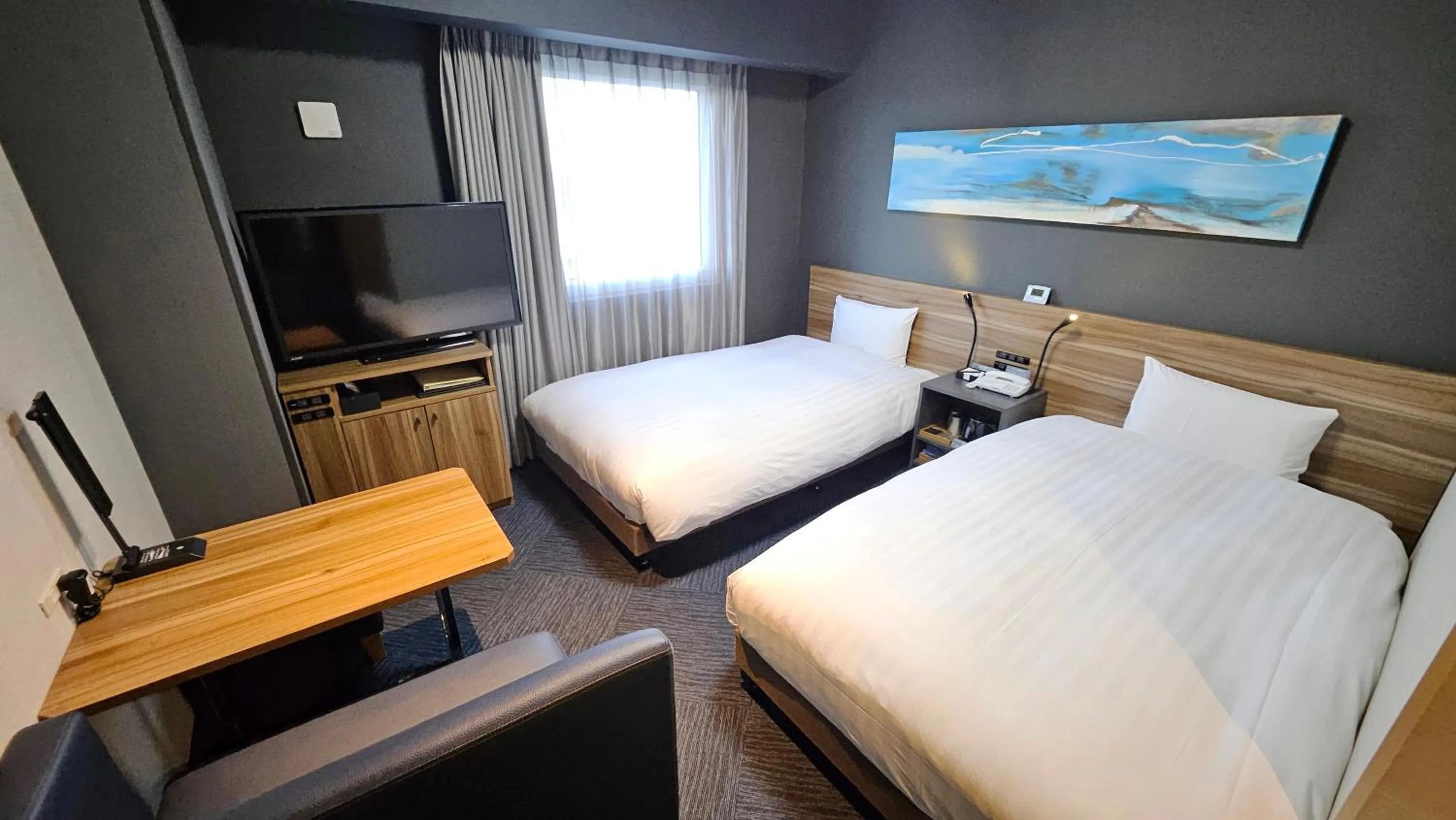 Photo of the whole room, Bed in Hotel Route Inn Kounosu