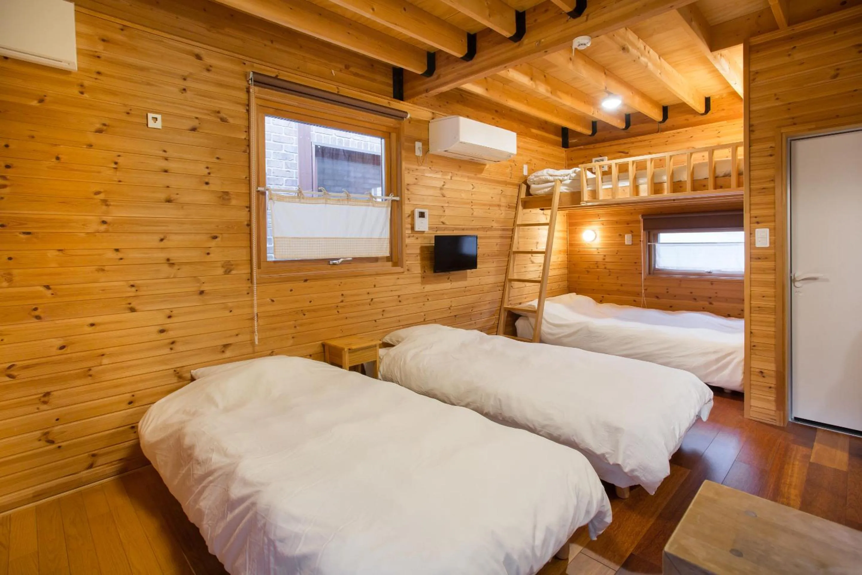 Bedroom, Bed in Brick House Furano