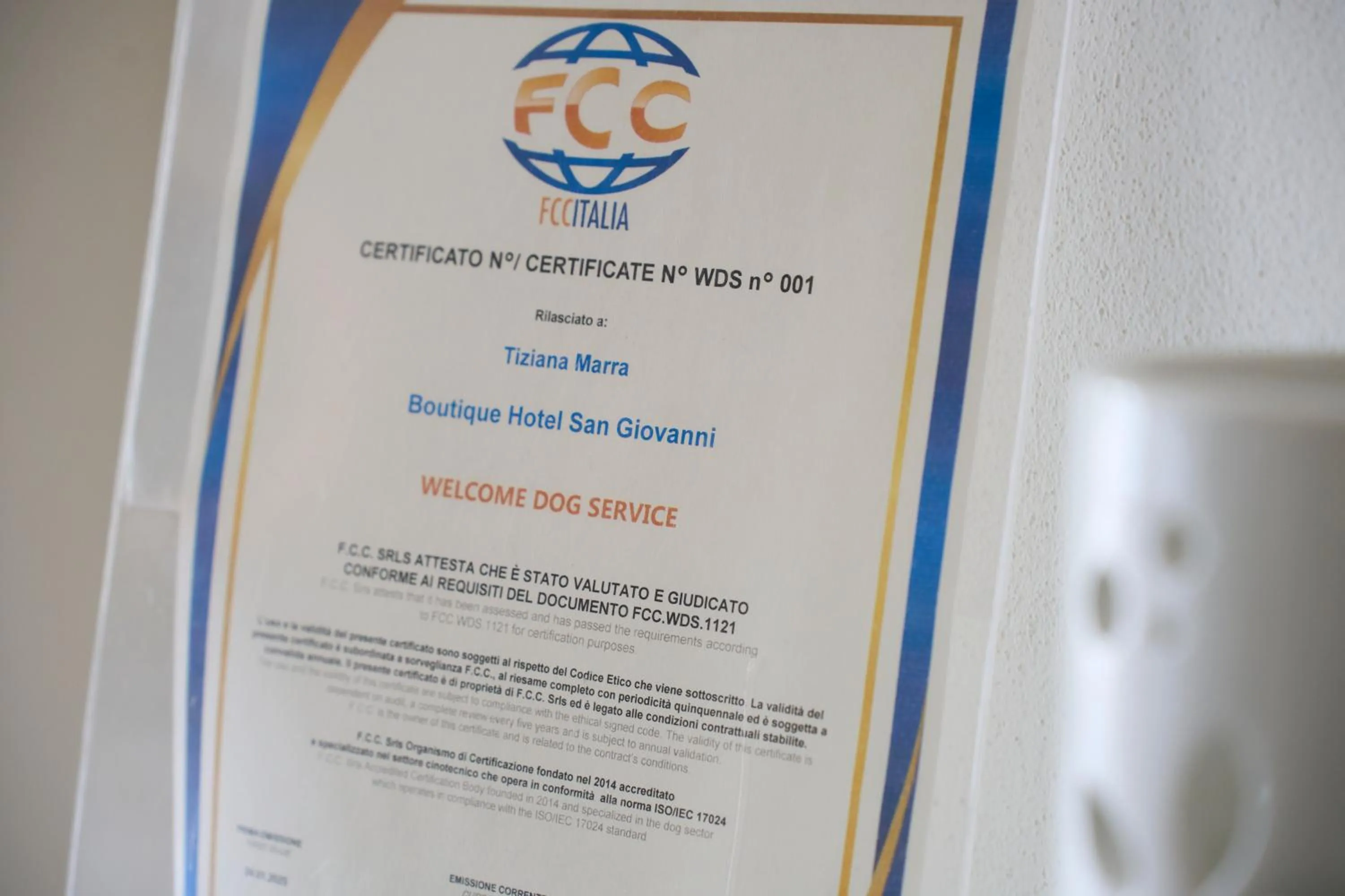 Decorative detail in Boutique Hotel San Giovanni