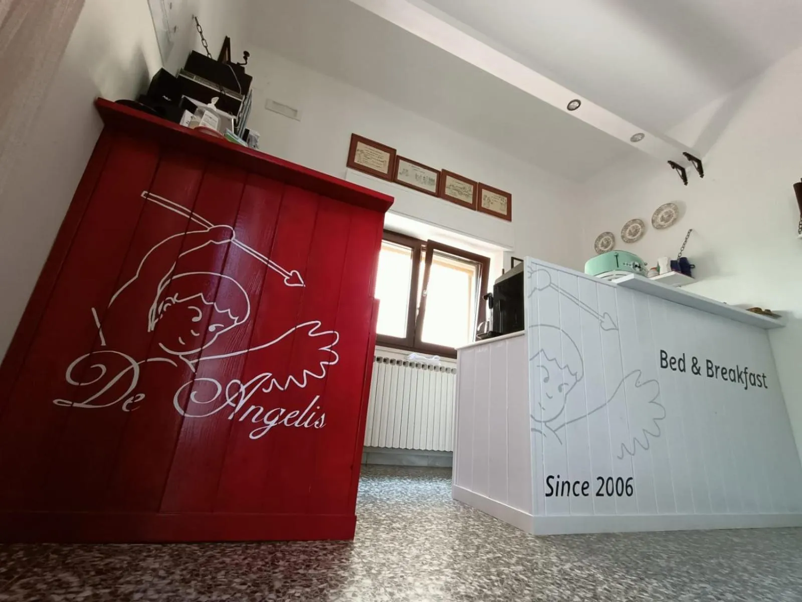 Lobby or reception in B&B De Angelis