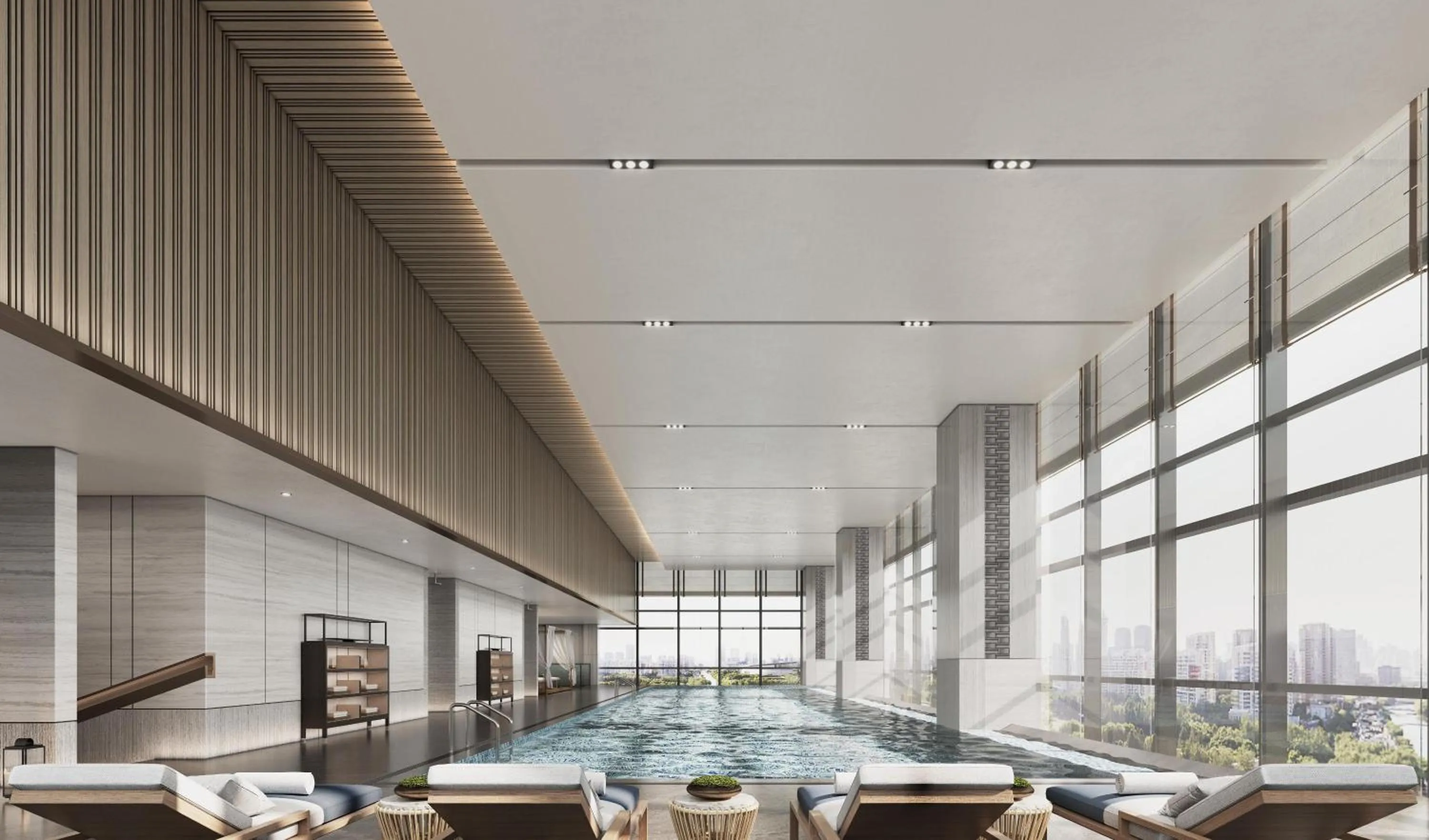 Pool view in DoubleTree by Hilton Zhangzhou