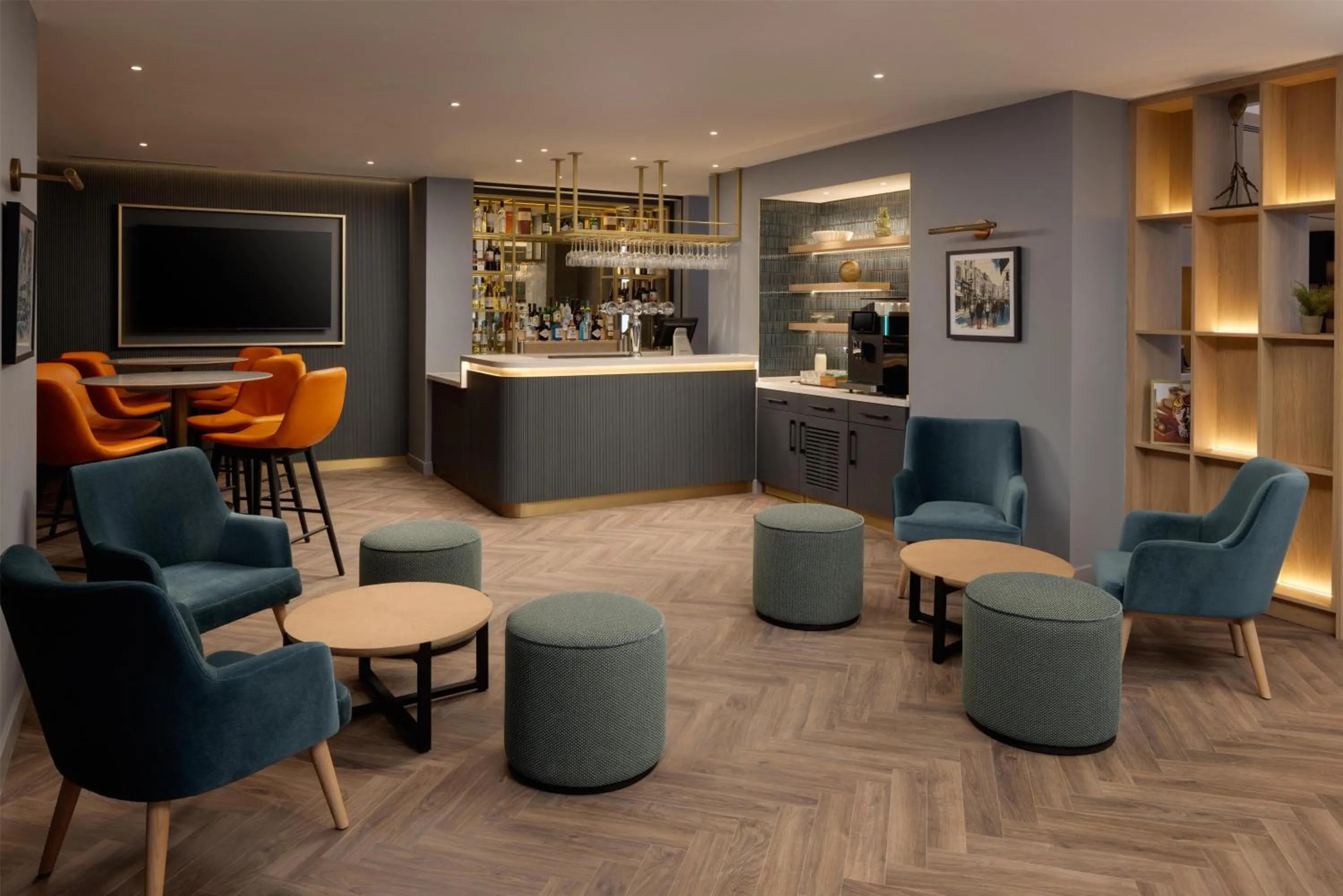 Lounge or bar in Home2 Suites By Hilton Dublin City Centre