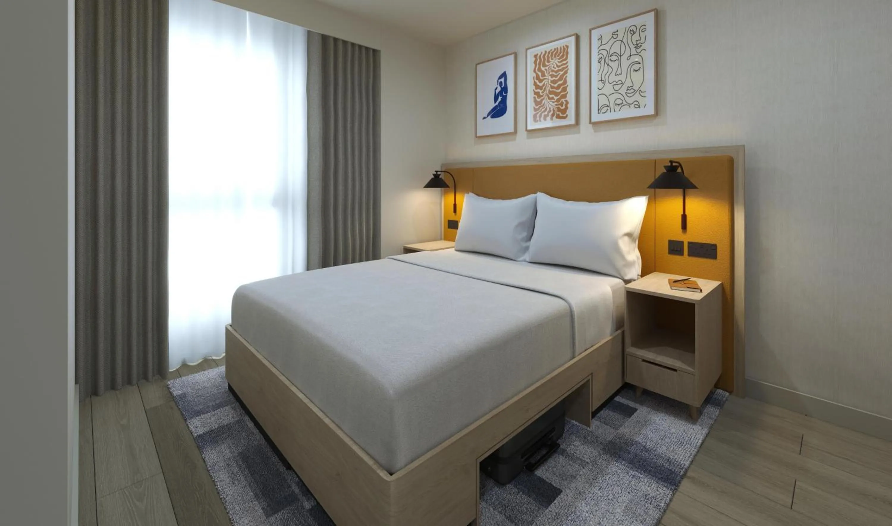 Bed in Home2 Suites By Hilton Dublin City Centre