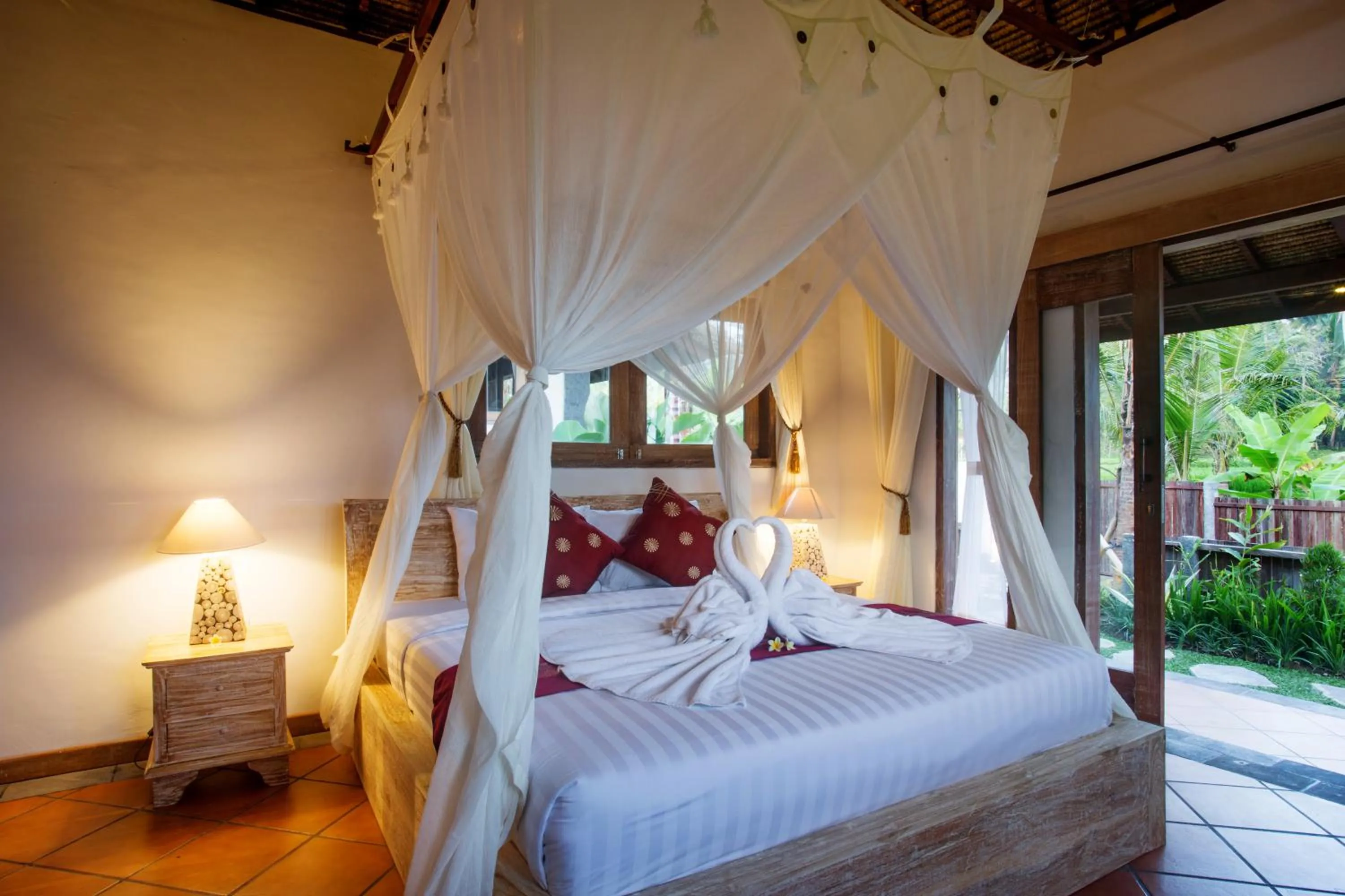 Patio, Bed in Ubud Luwih Nature Retreat