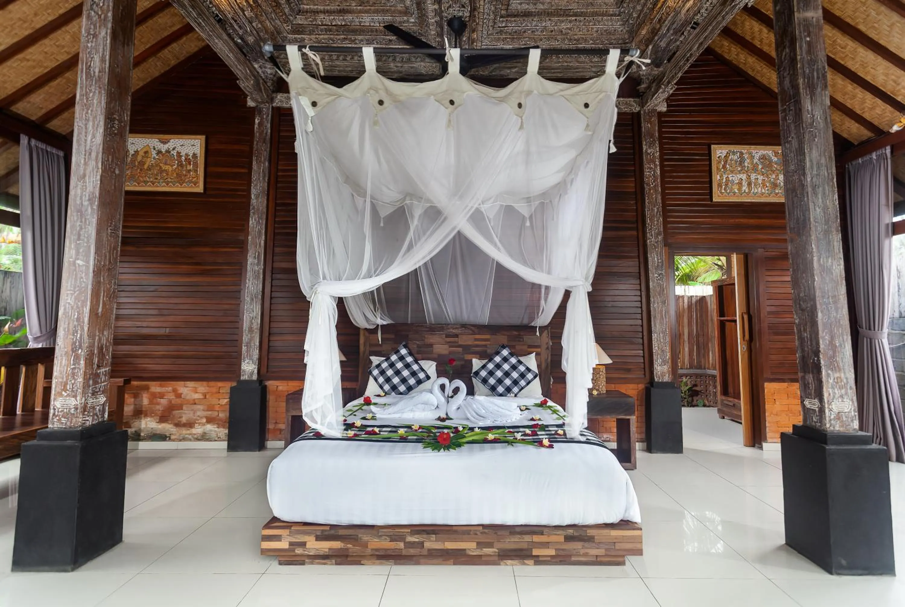 Bed in Ubud Luwih Nature Retreat
