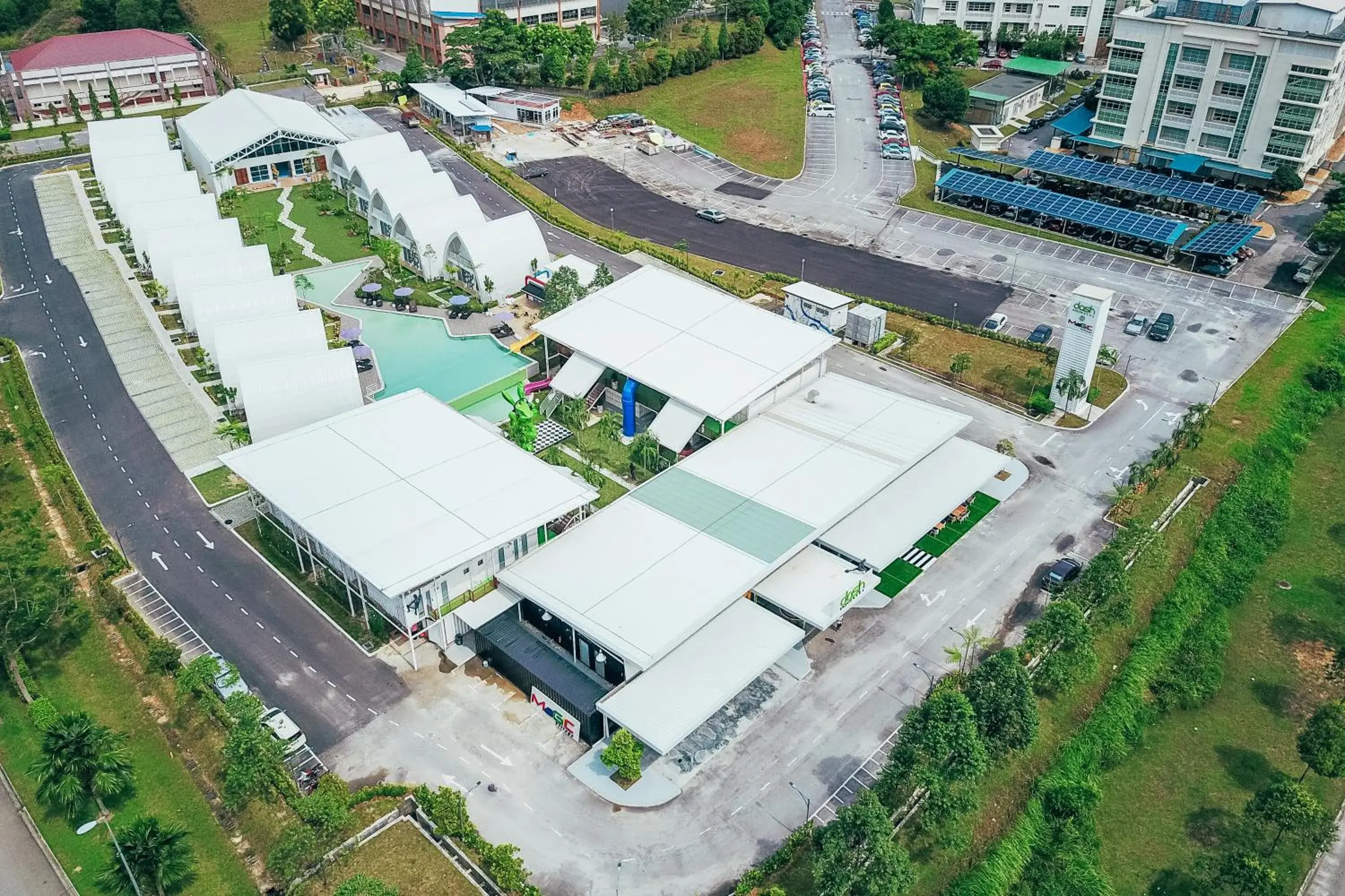 Property building in Dash Box Hotel Cyberjaya Property building in Dash Box Hotel Cyberjaya