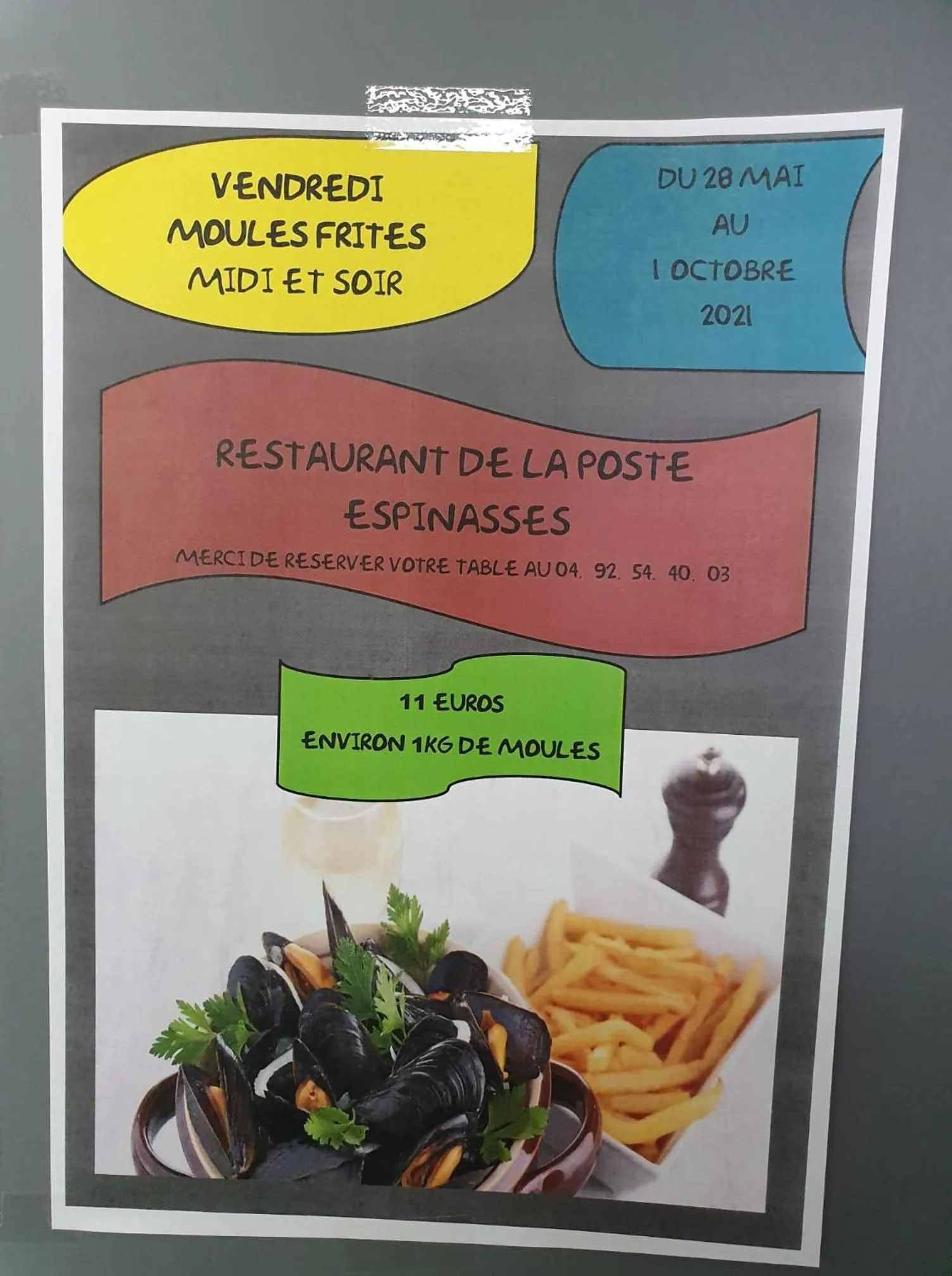 Restaurant/places to eat in Hotel De La Poste