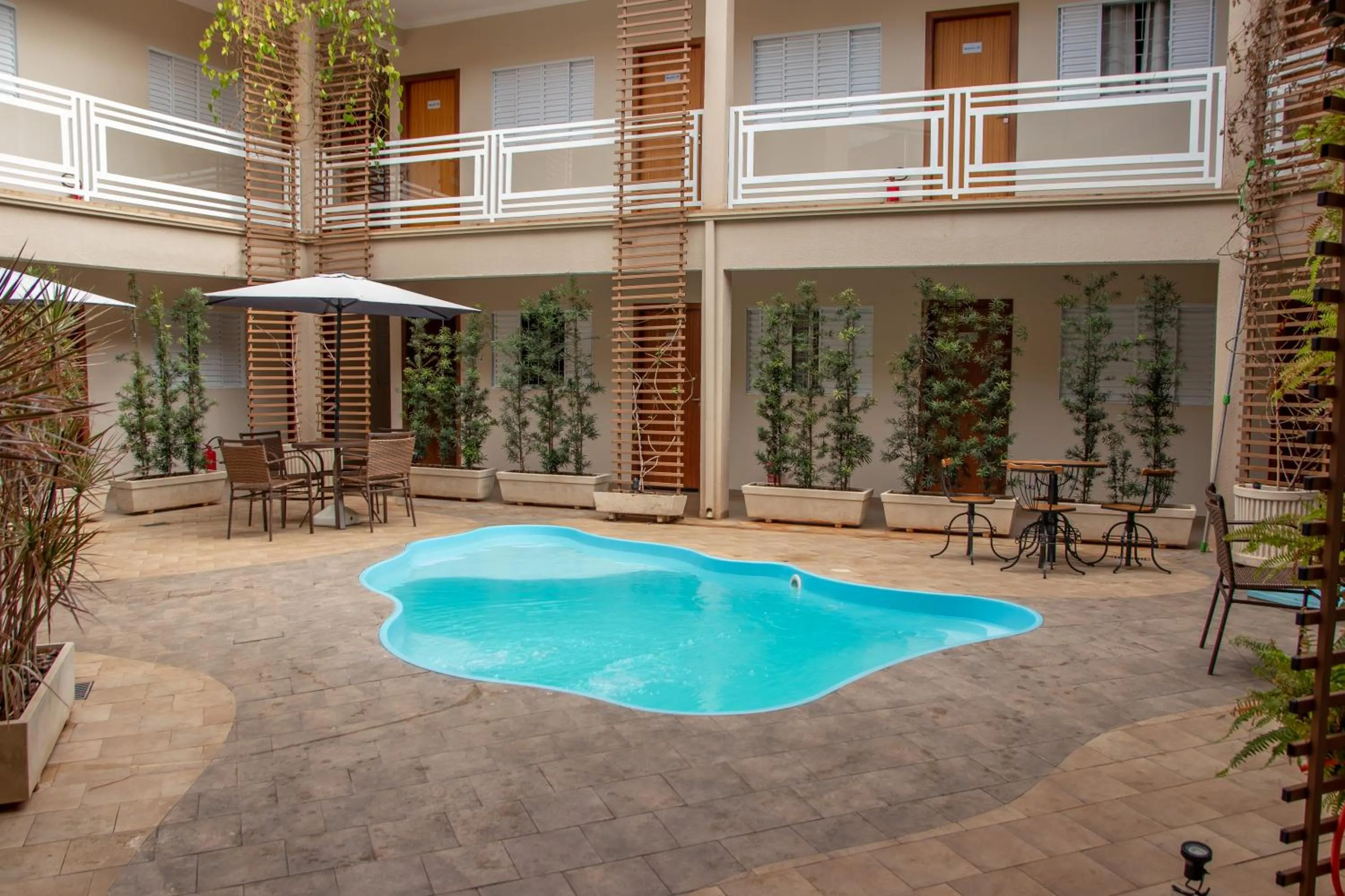 Patio in Casagrande Olímpia Hotel