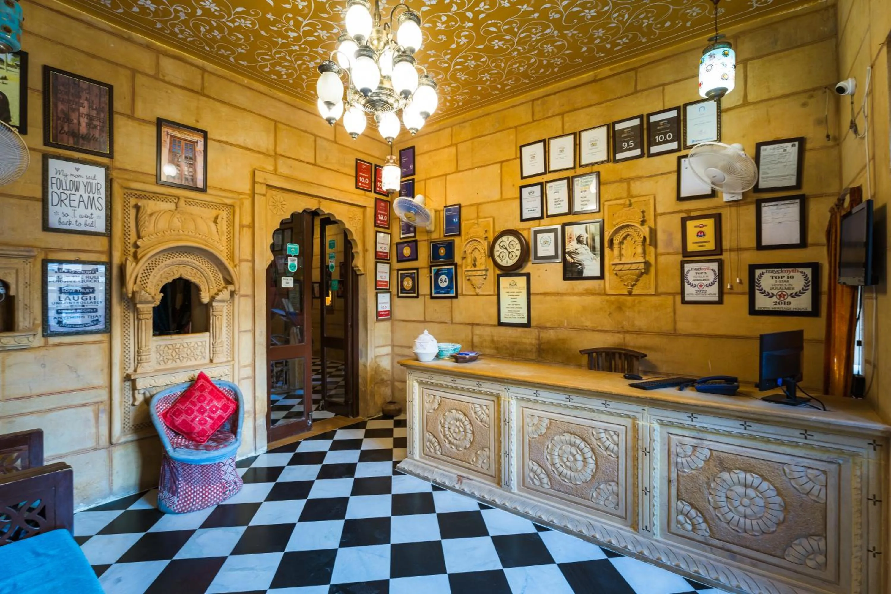 Lobby or reception in Hotel Heritage House