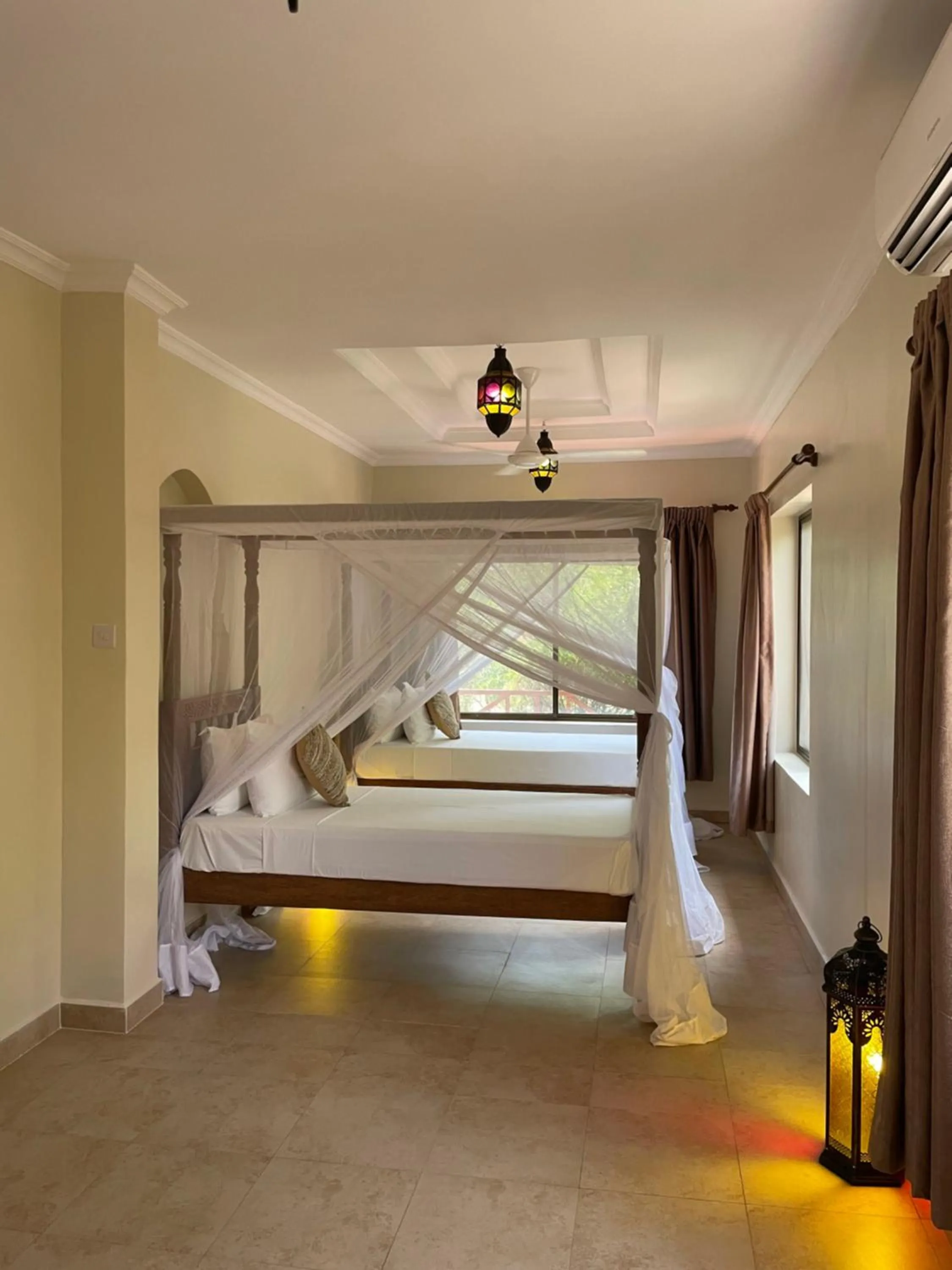 Bed in The Sands Beach Resort