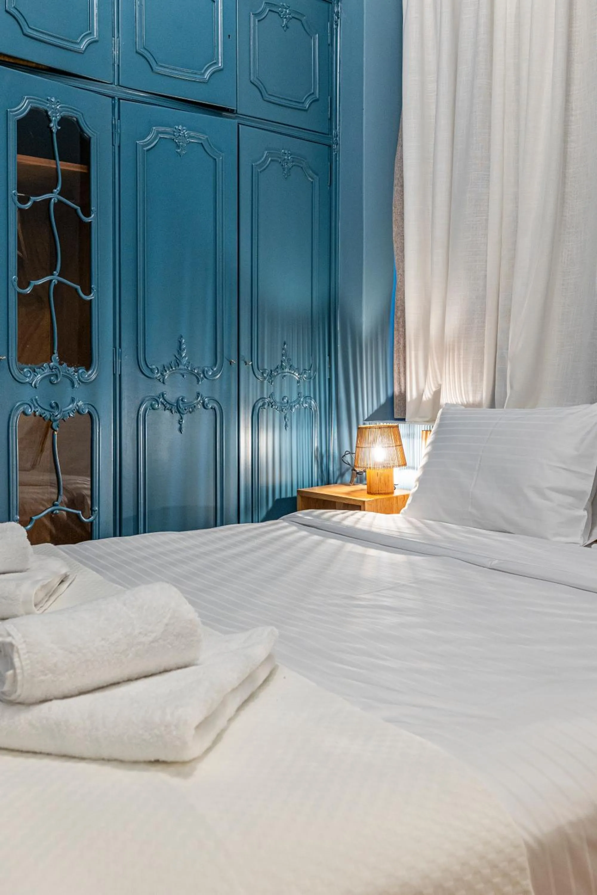 Bed in Iliotropio Athens, Thisio