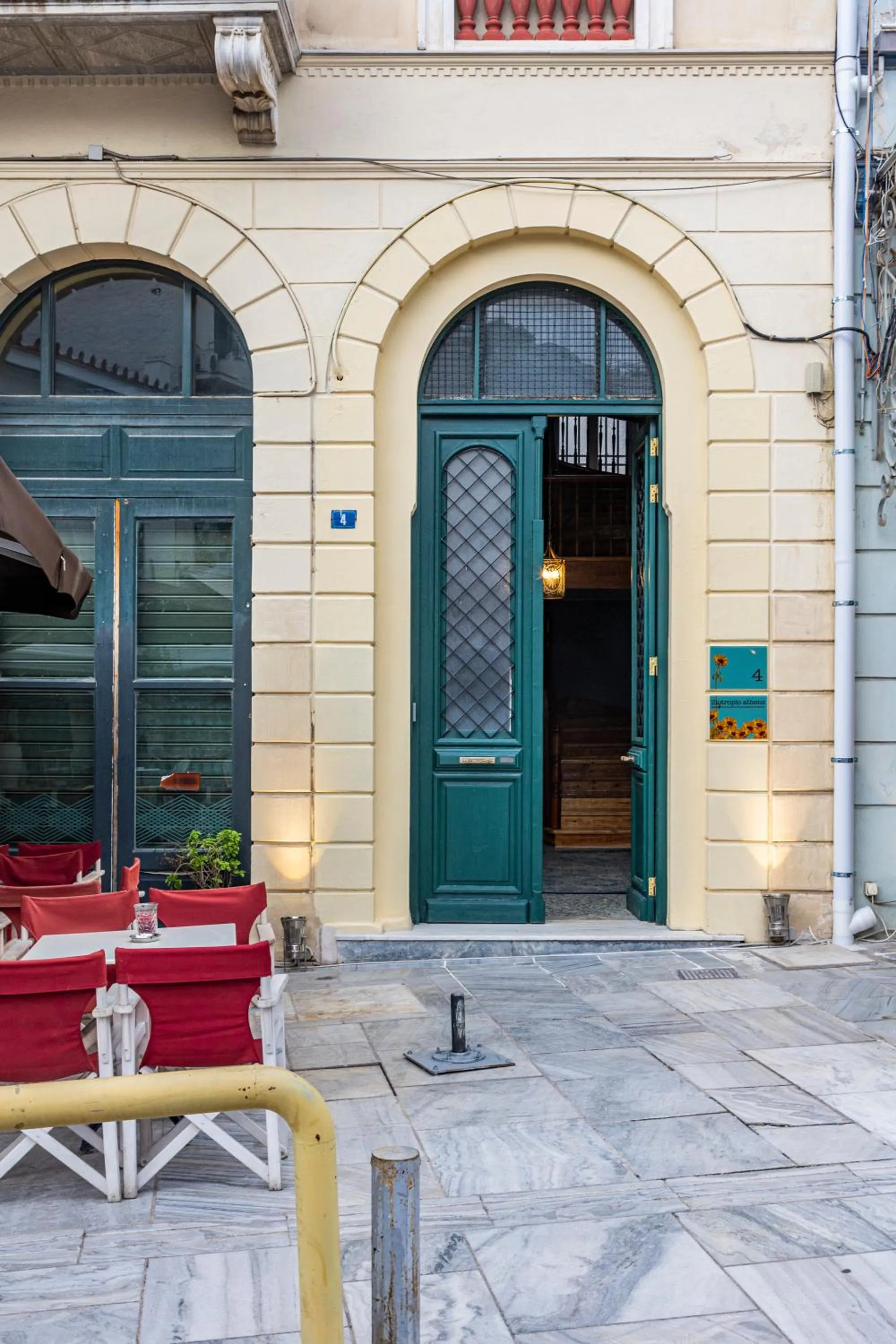 Facade/entrance in Iliotropio Athens, Thisio