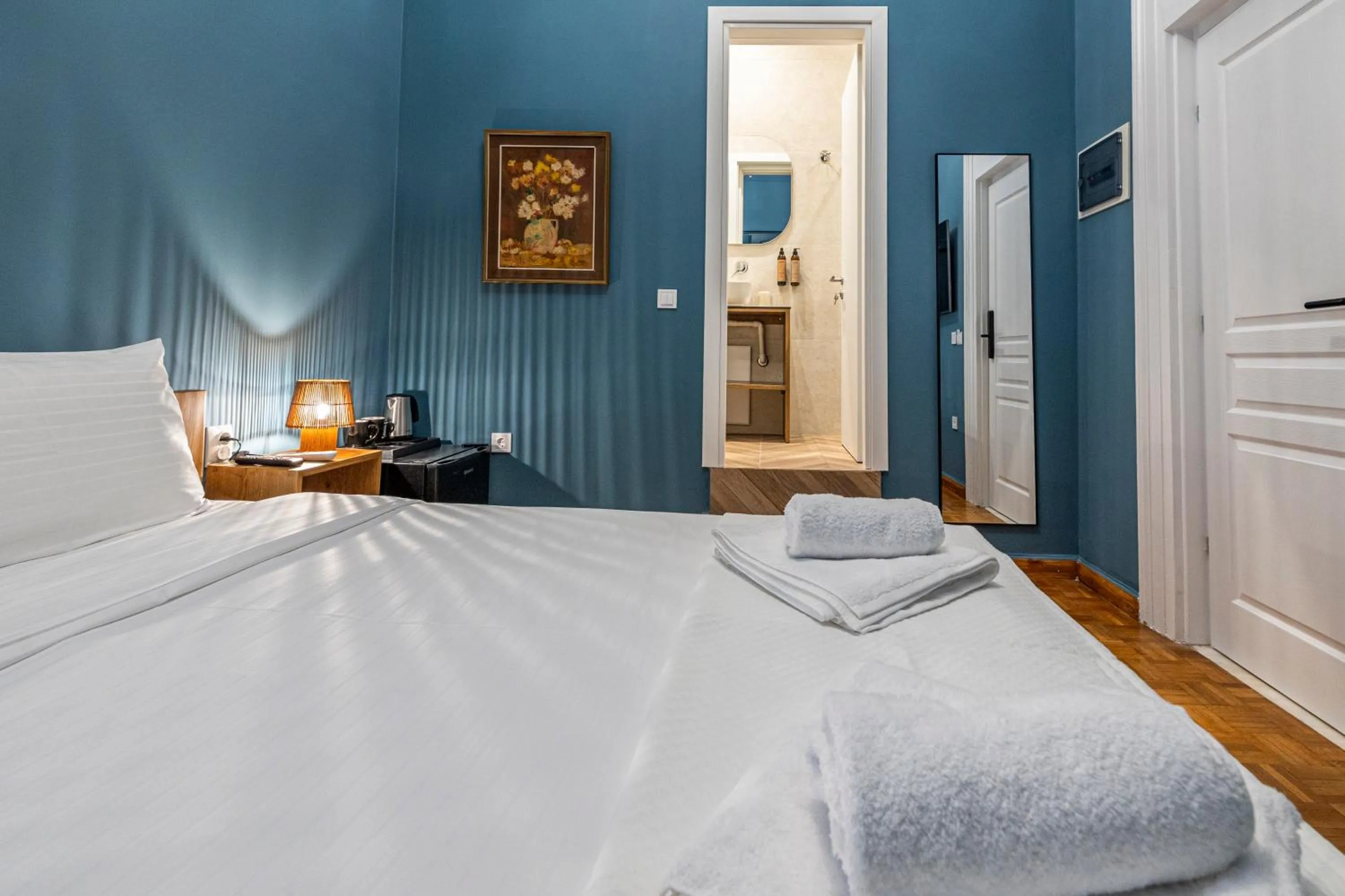 Bed in Iliotropio Athens, Thisio