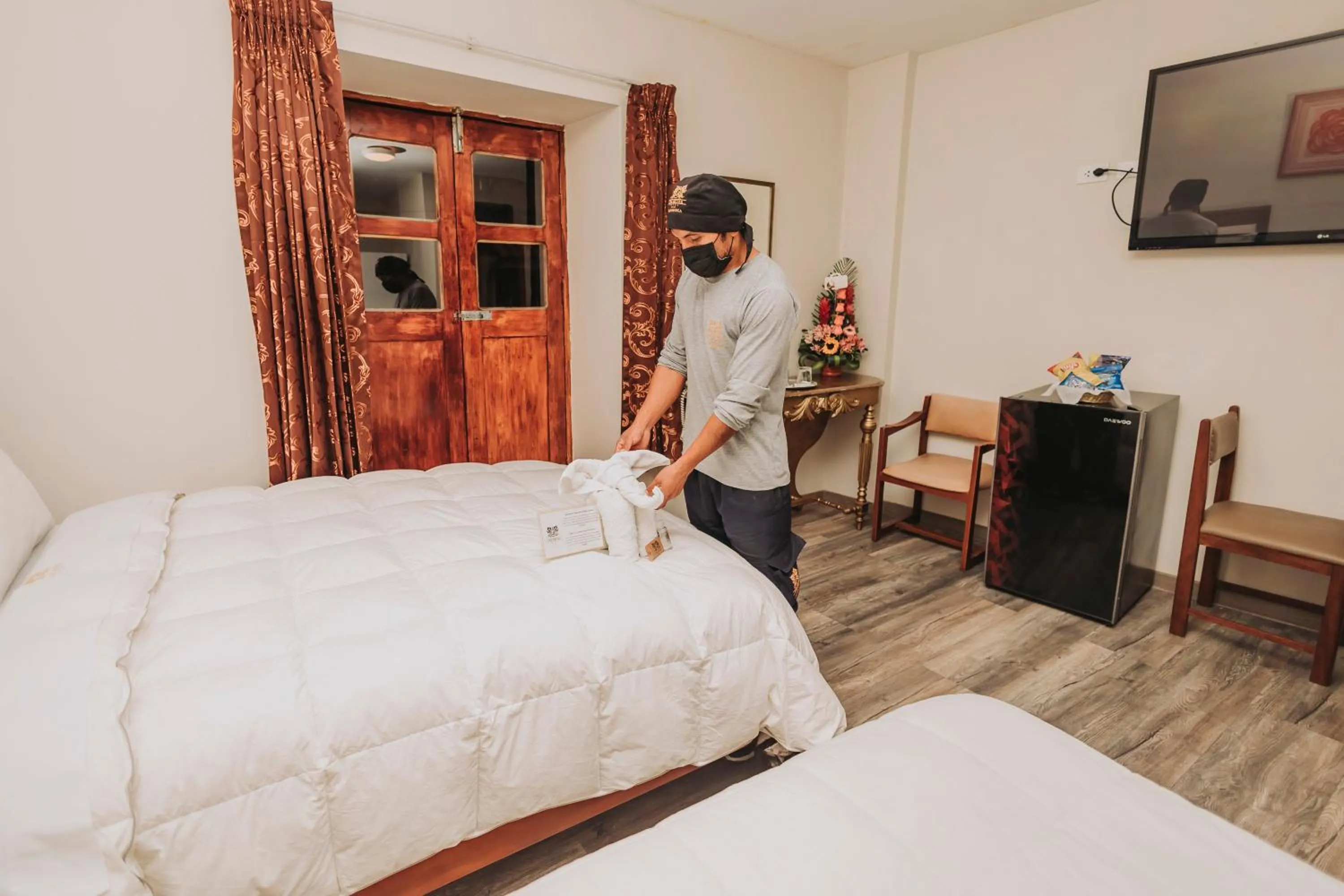 Bed in Hotel Los Reyes