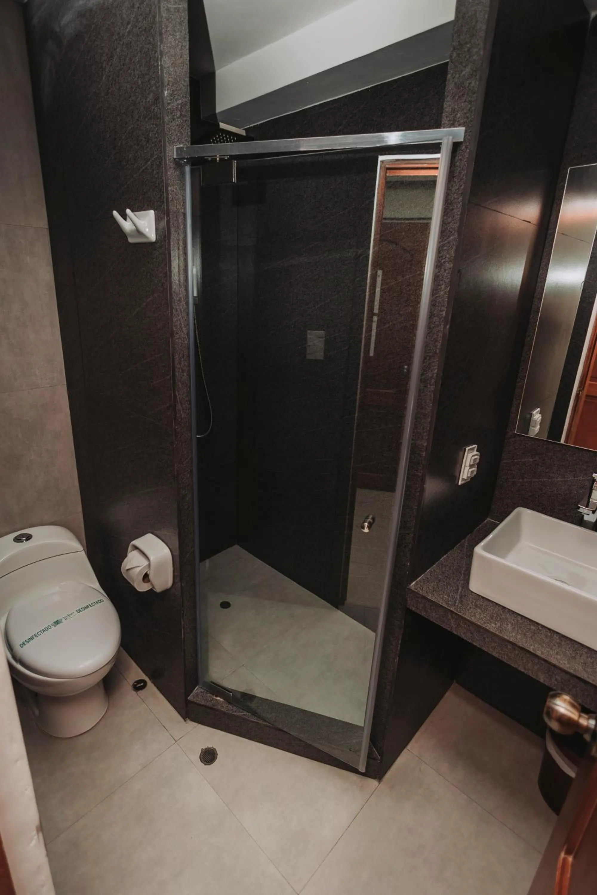 Shower in Hotel Los Reyes