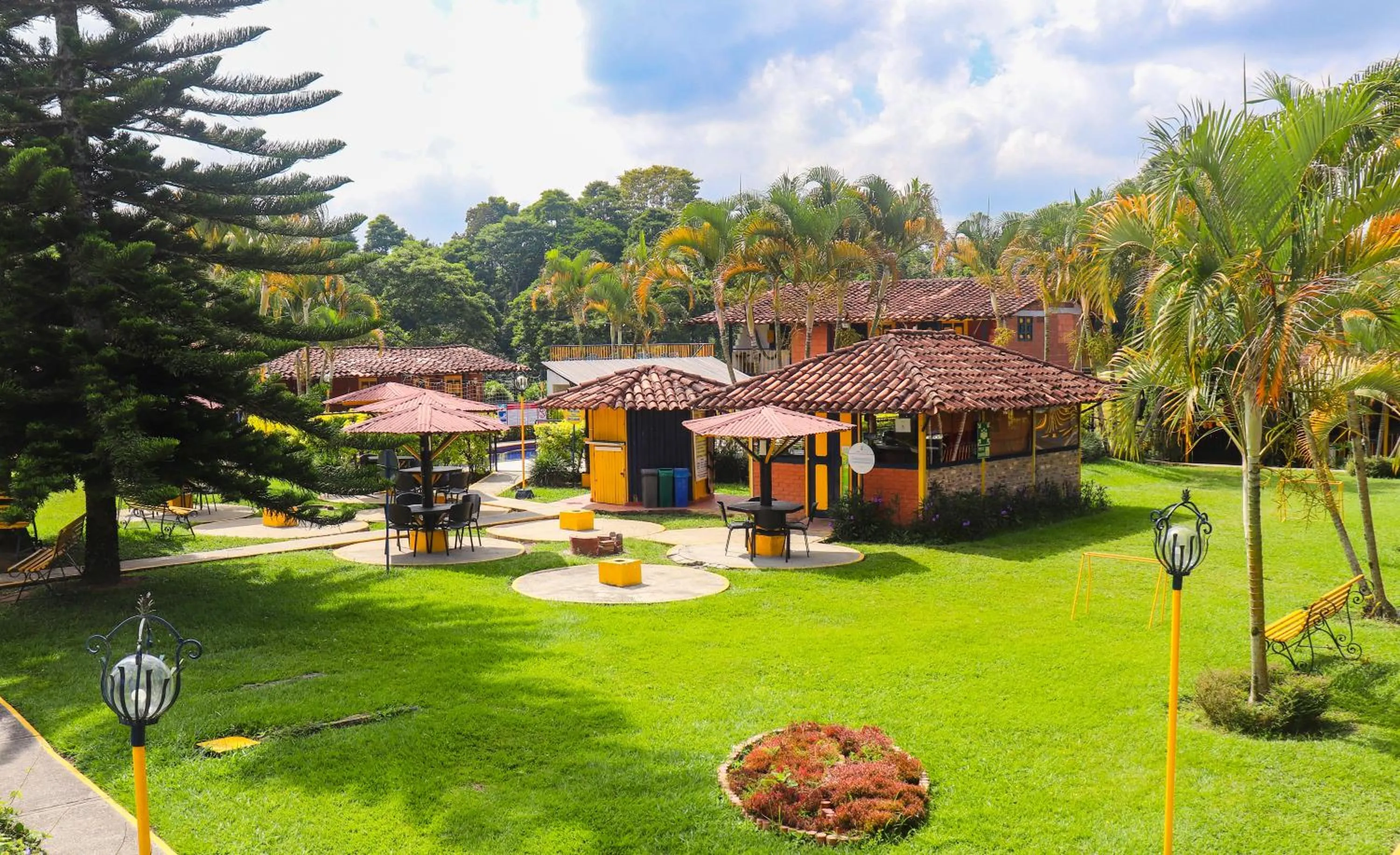 Garden view in Hotel Quindio Campestre