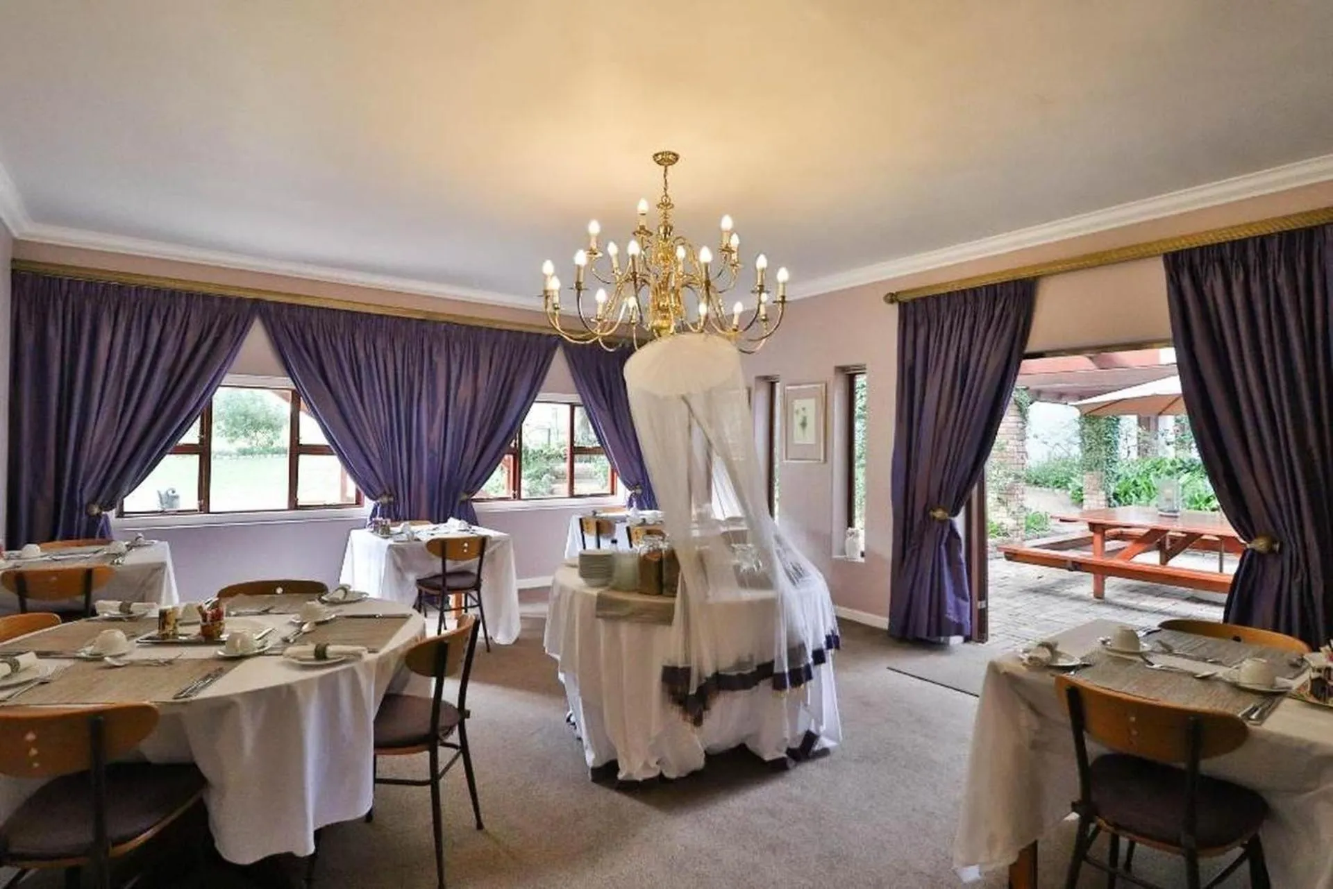 Garden view in Milkwood Lodge