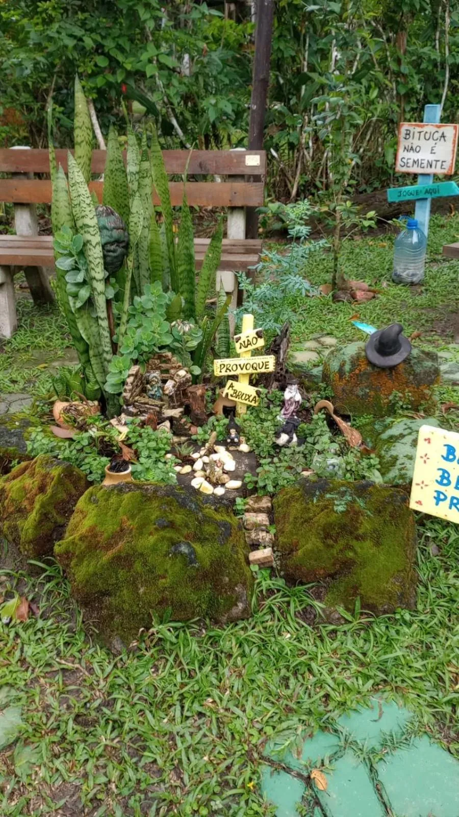 Garden view in Pousada Recanto das Cores