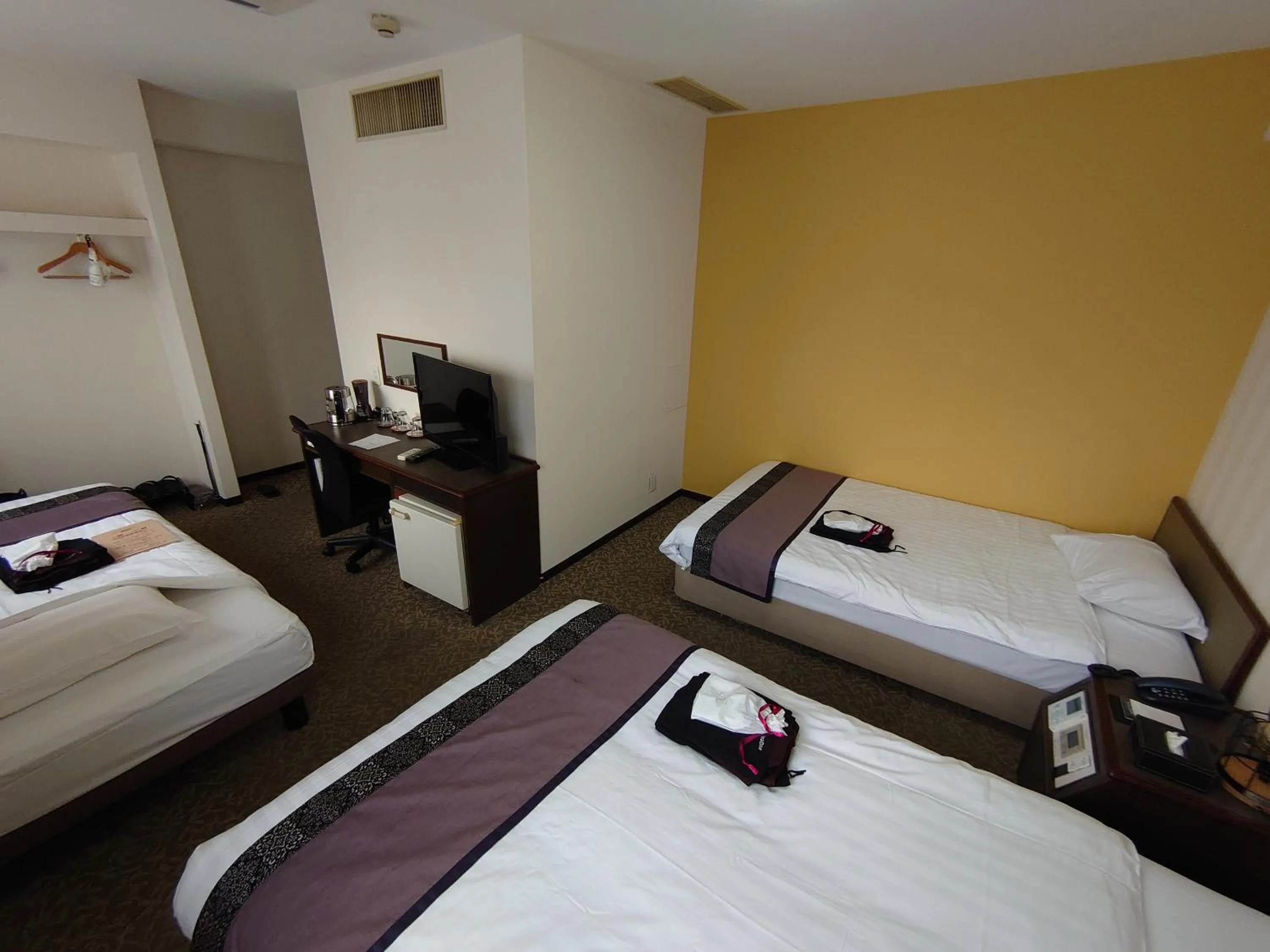 Bed in Hotel Area One Oita