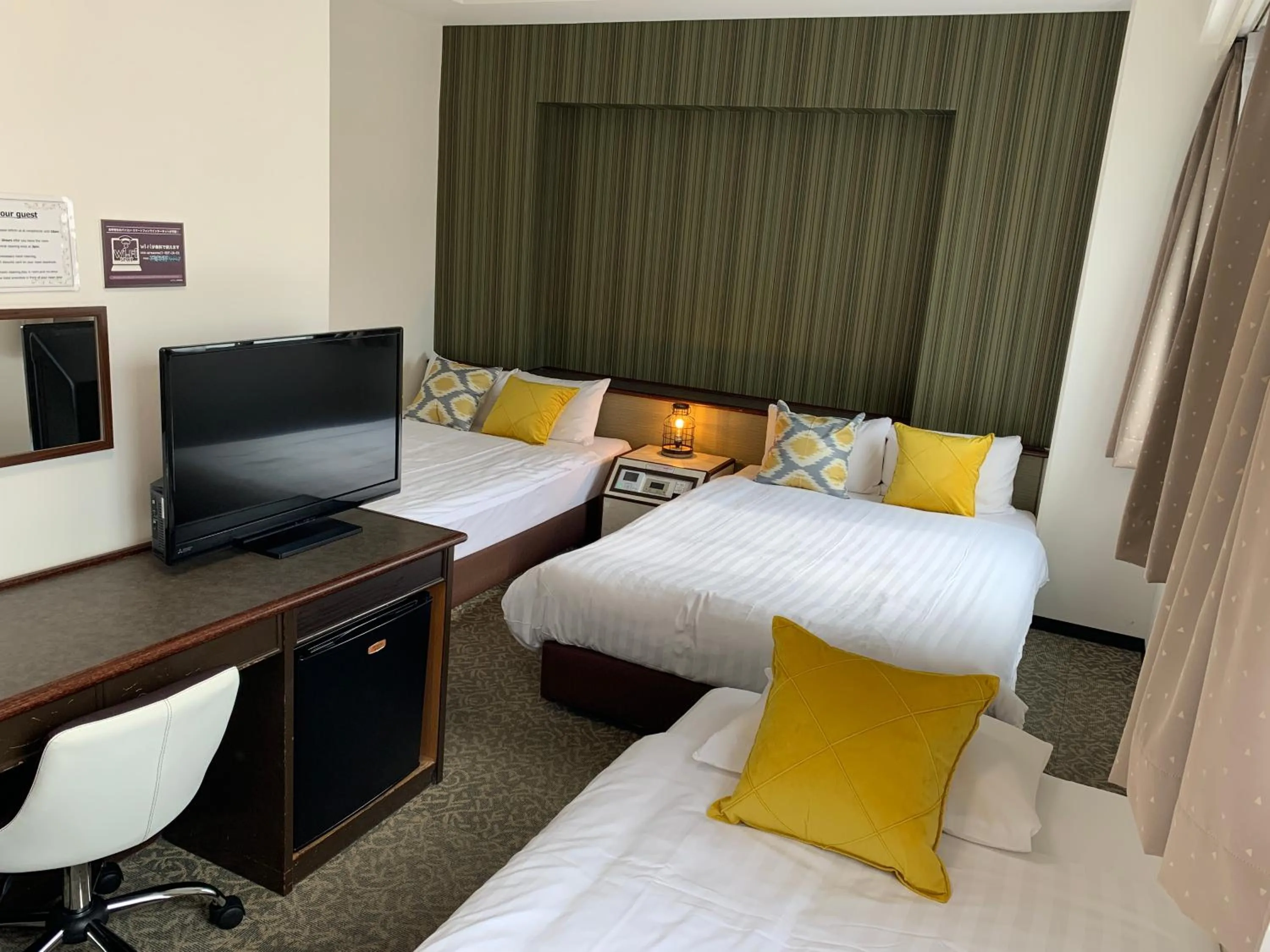 Bed in Hotel Area One Oita