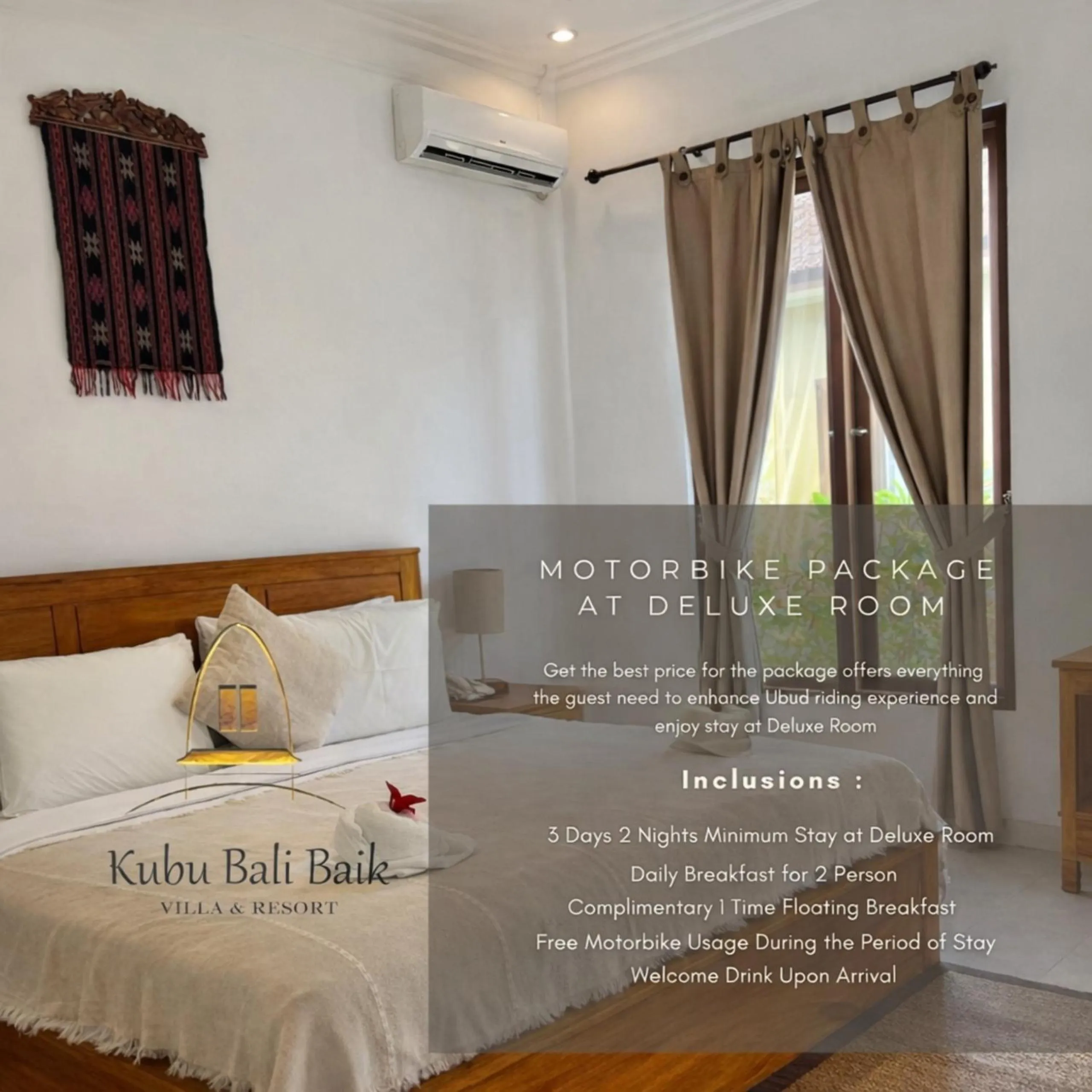 Property building, Bed in Kubu Bali Baik Villa & Resort - CHSE Certified