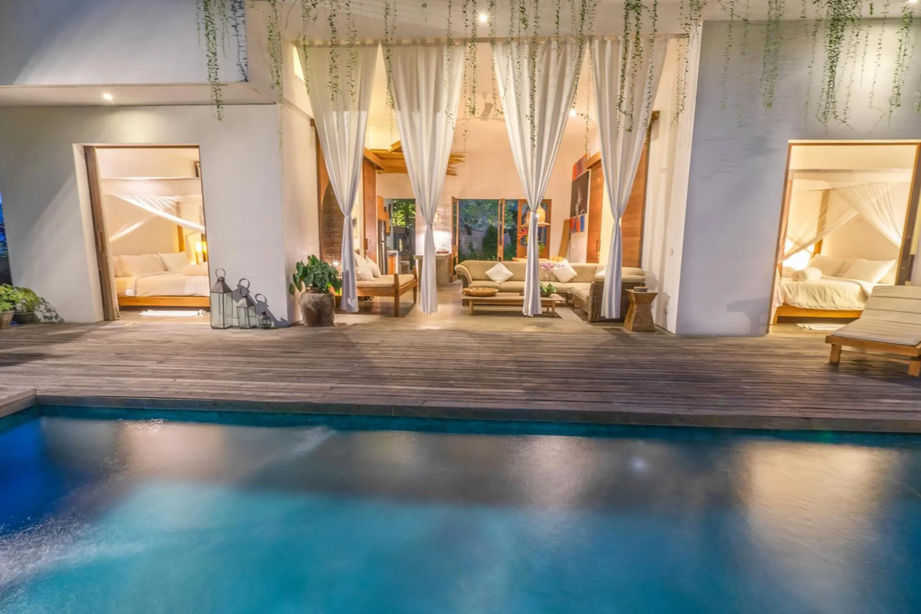 Living room in De Ubud Villas & Spa Living room in De Ubud Villas & Spa