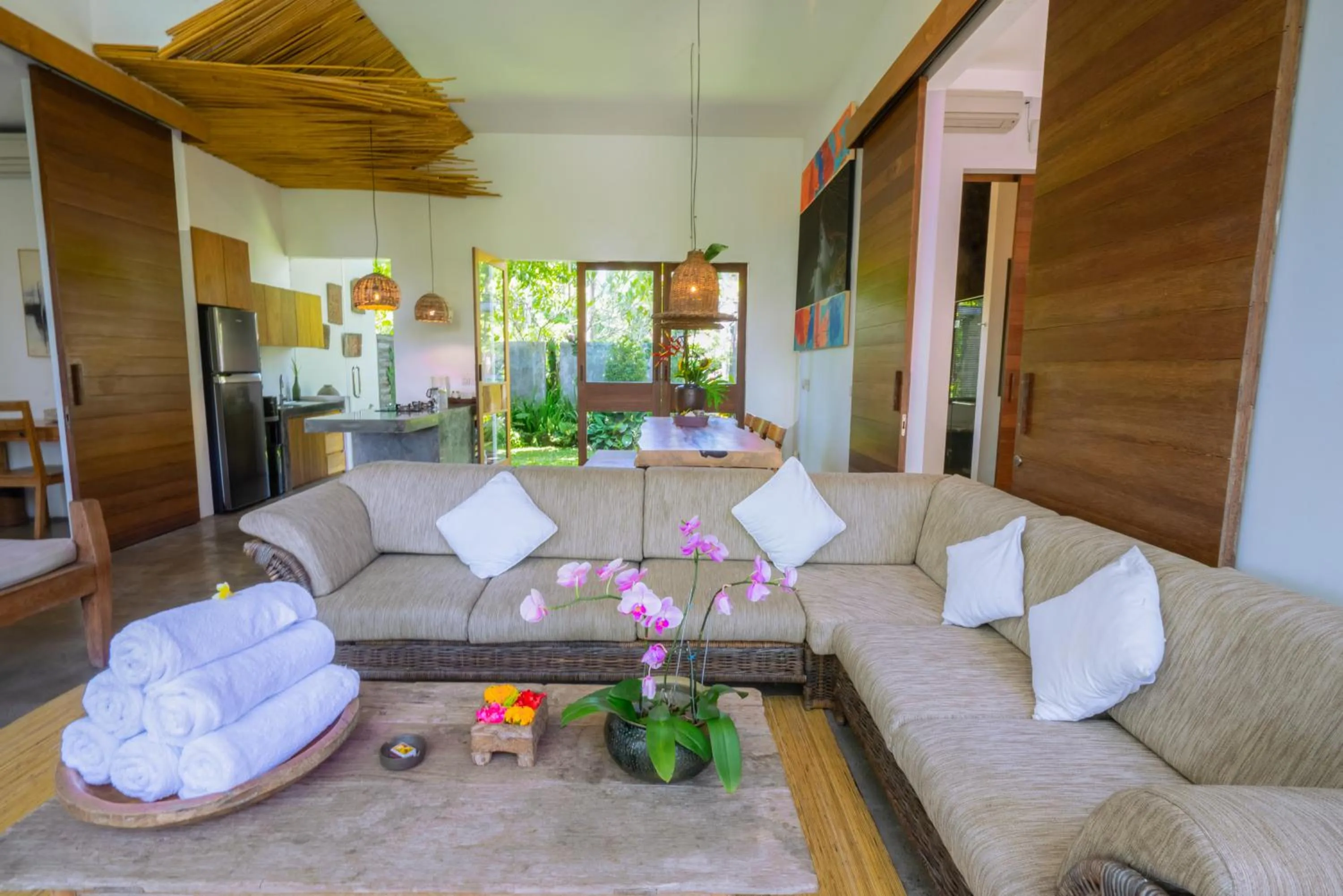 Living room in De Ubud Villas & Spa