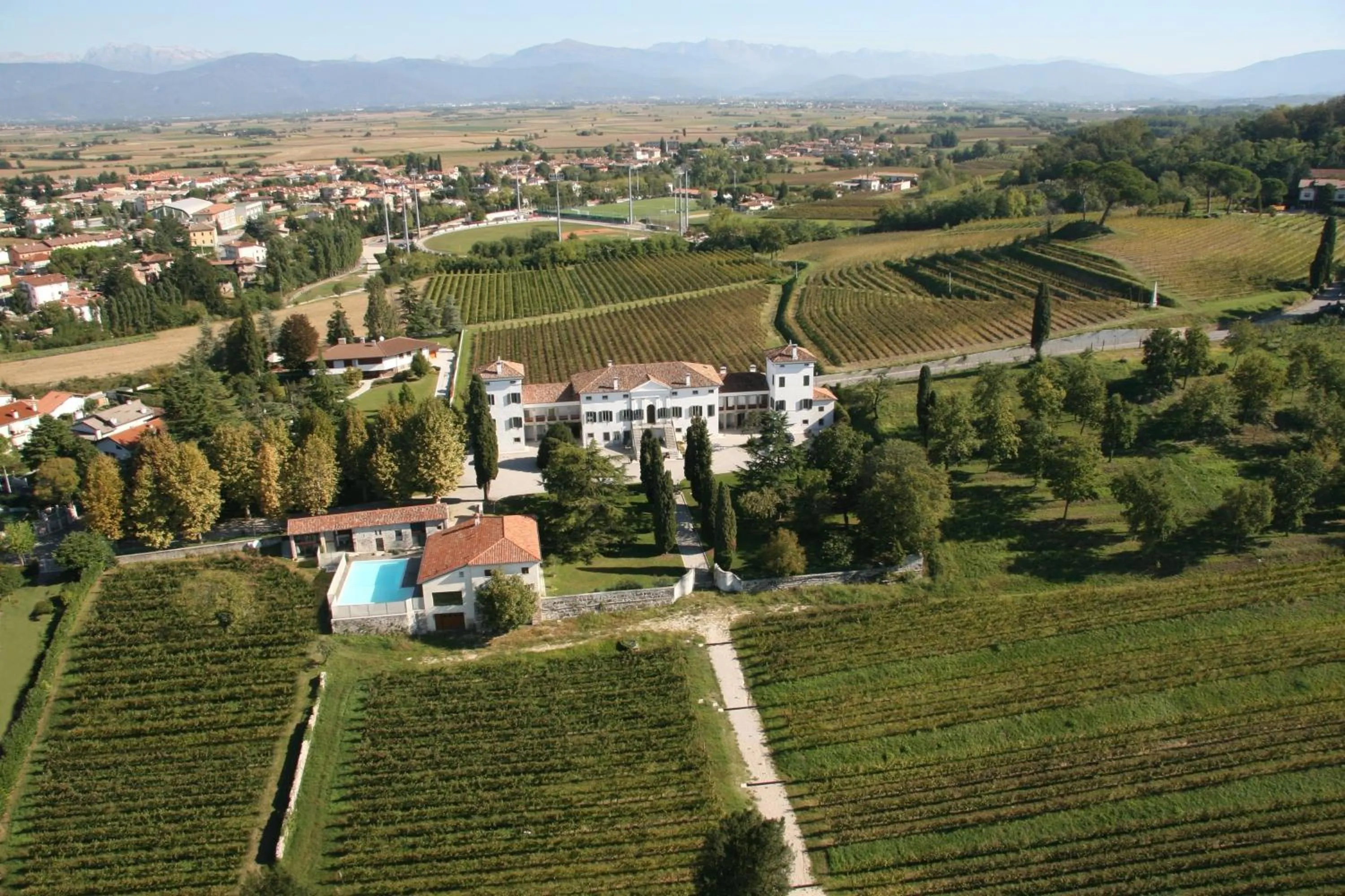 Bird's eye view in Villa Dragoni