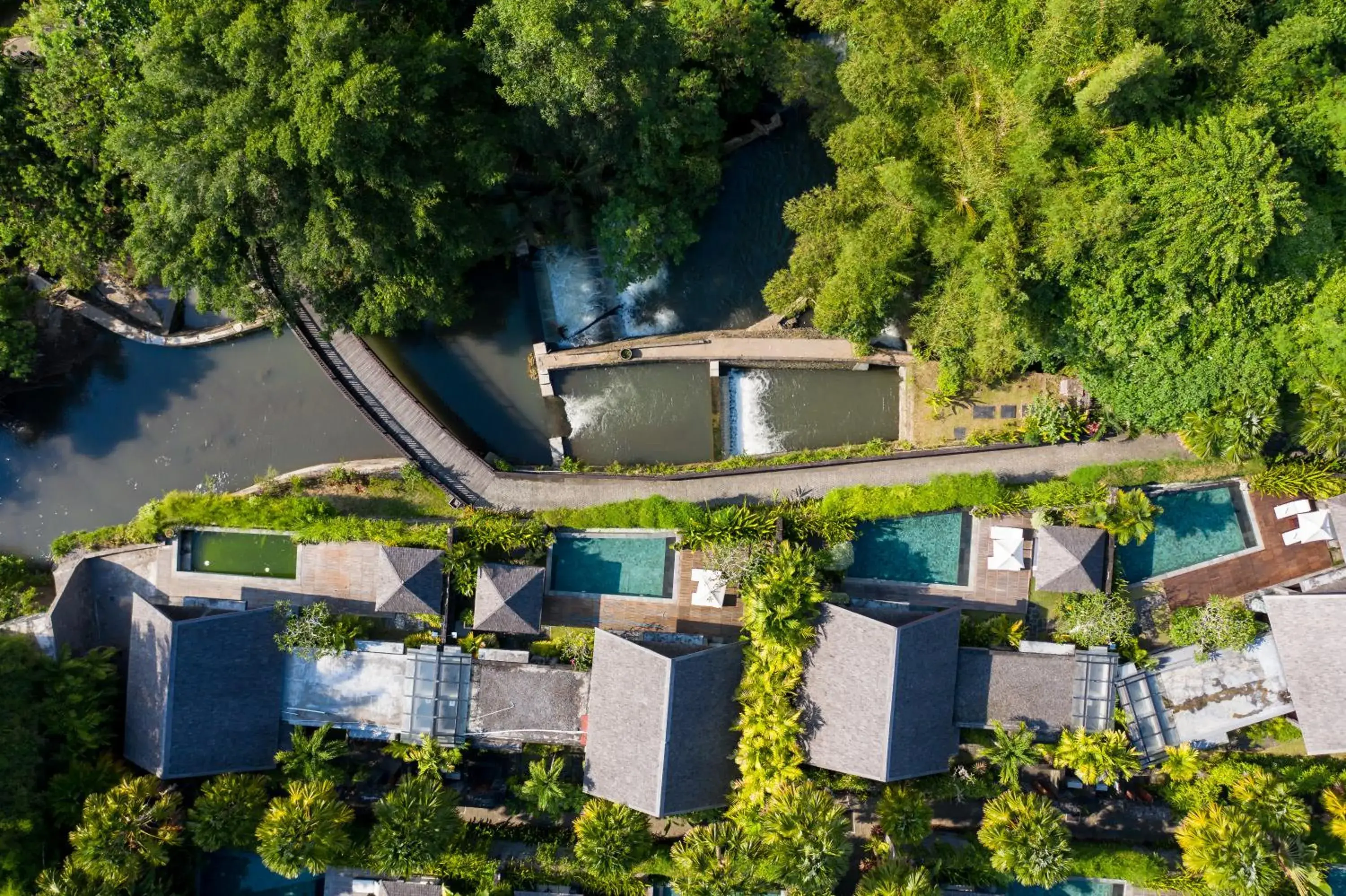 River view in Sanctoo Suites & Villas River view in Sanctoo Suites & Villas